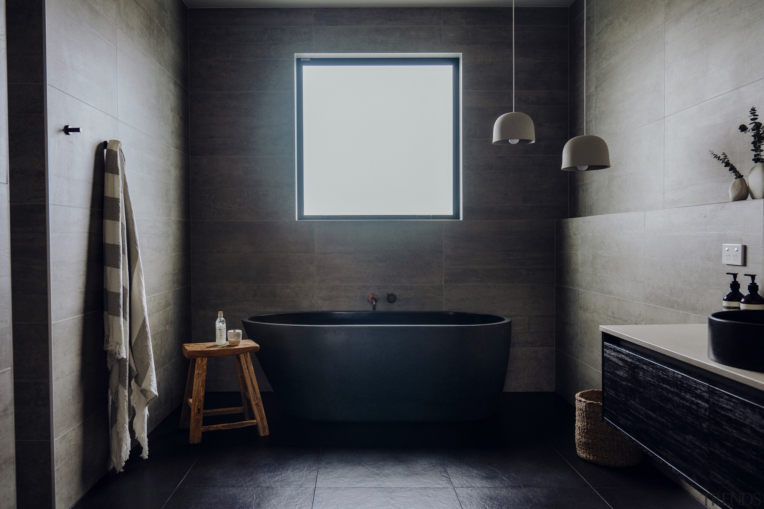 The black tub takes centre stage. - Sense 