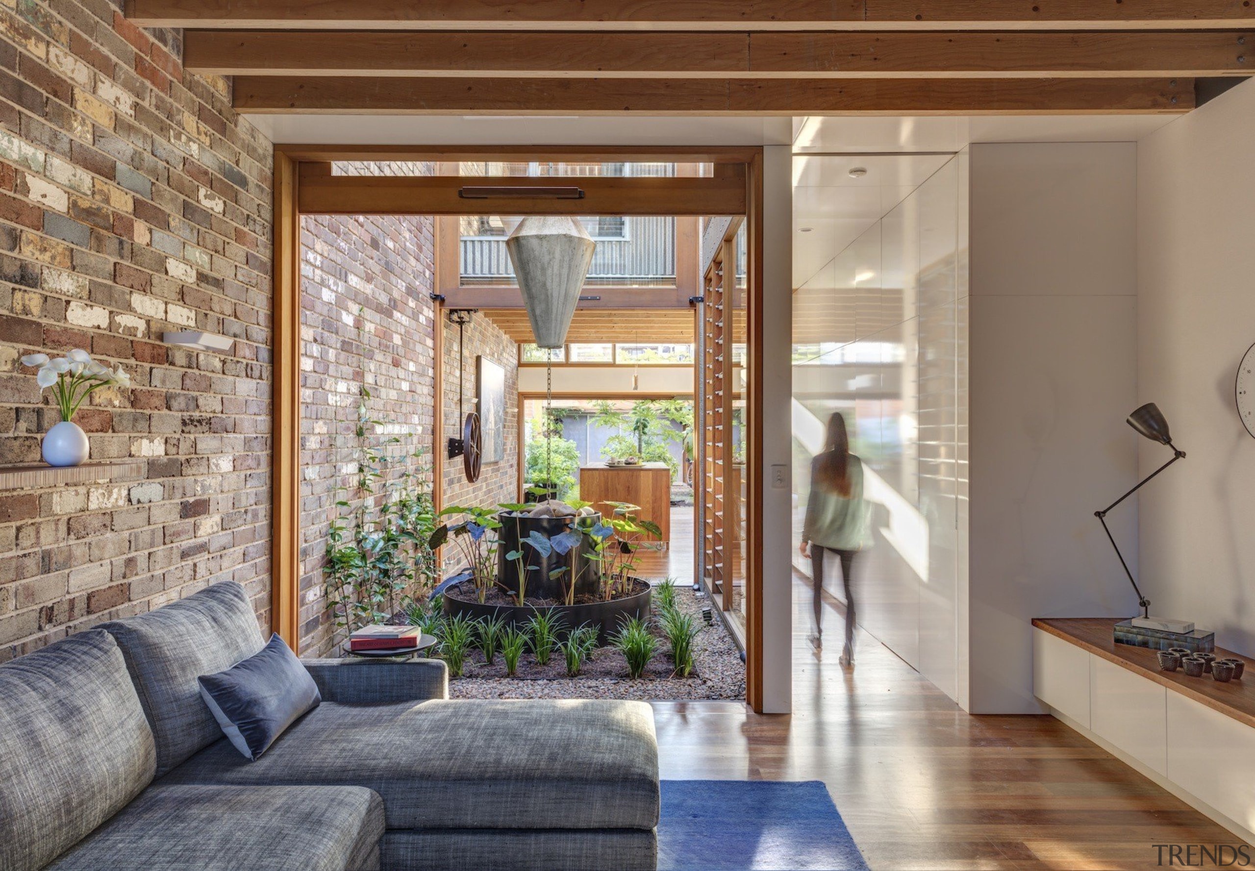 CplusC Architectural Workshop architecture, ceiling, estate, home, house, interior design, living room, real estate, wall, window, gray, brown