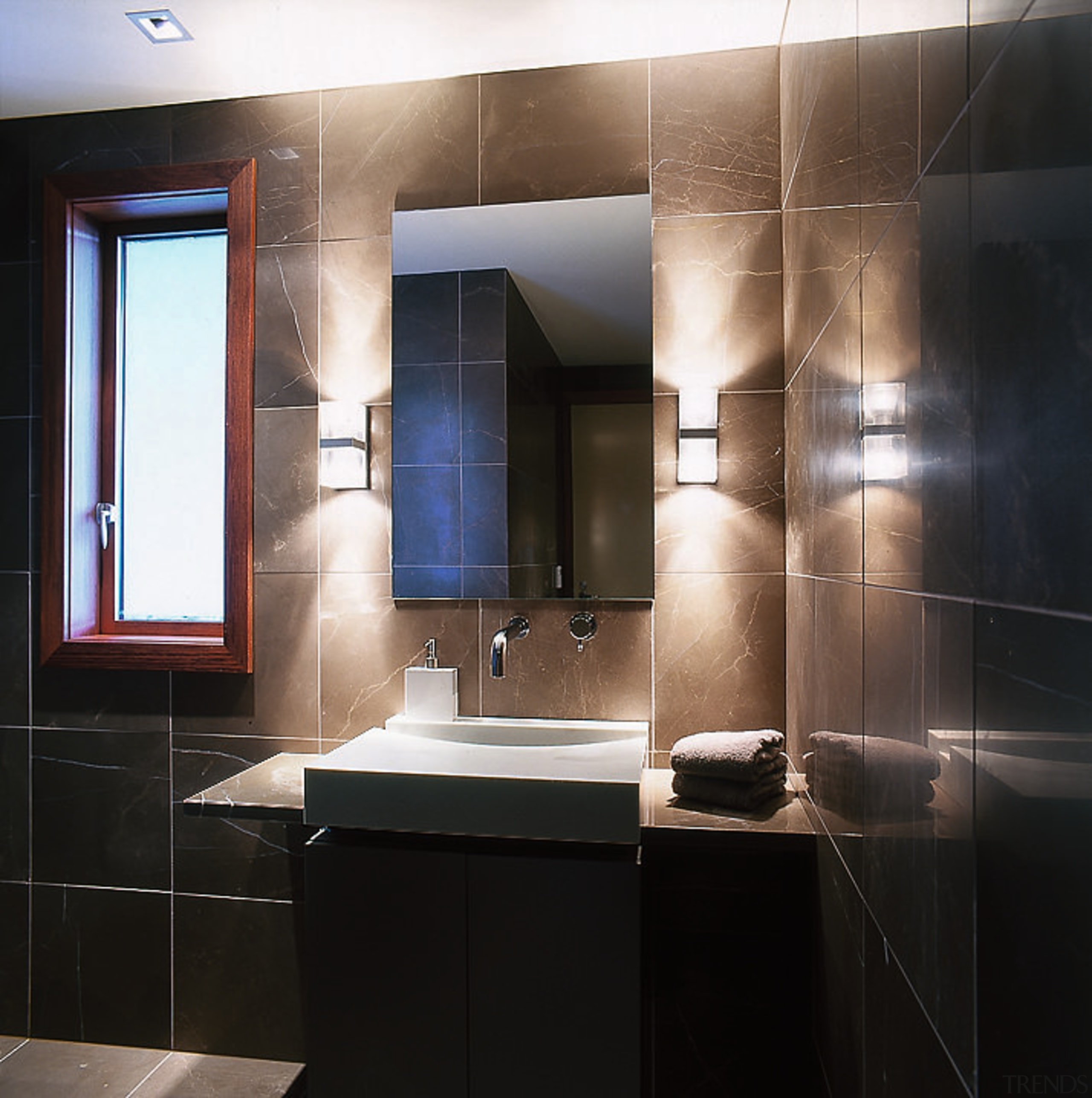 View of the vanity unit in the bathroom bathroom, bathroom accessory, cabinetry, countertop, interior design, room, sink, black