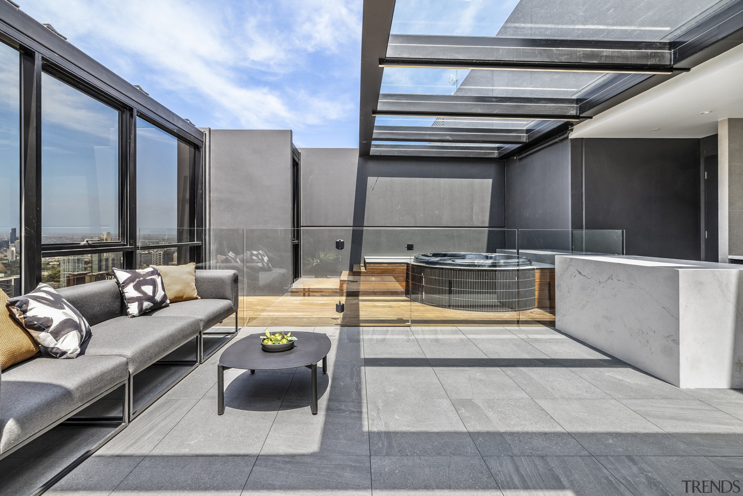 The rooftop terrace is like an al fresco 