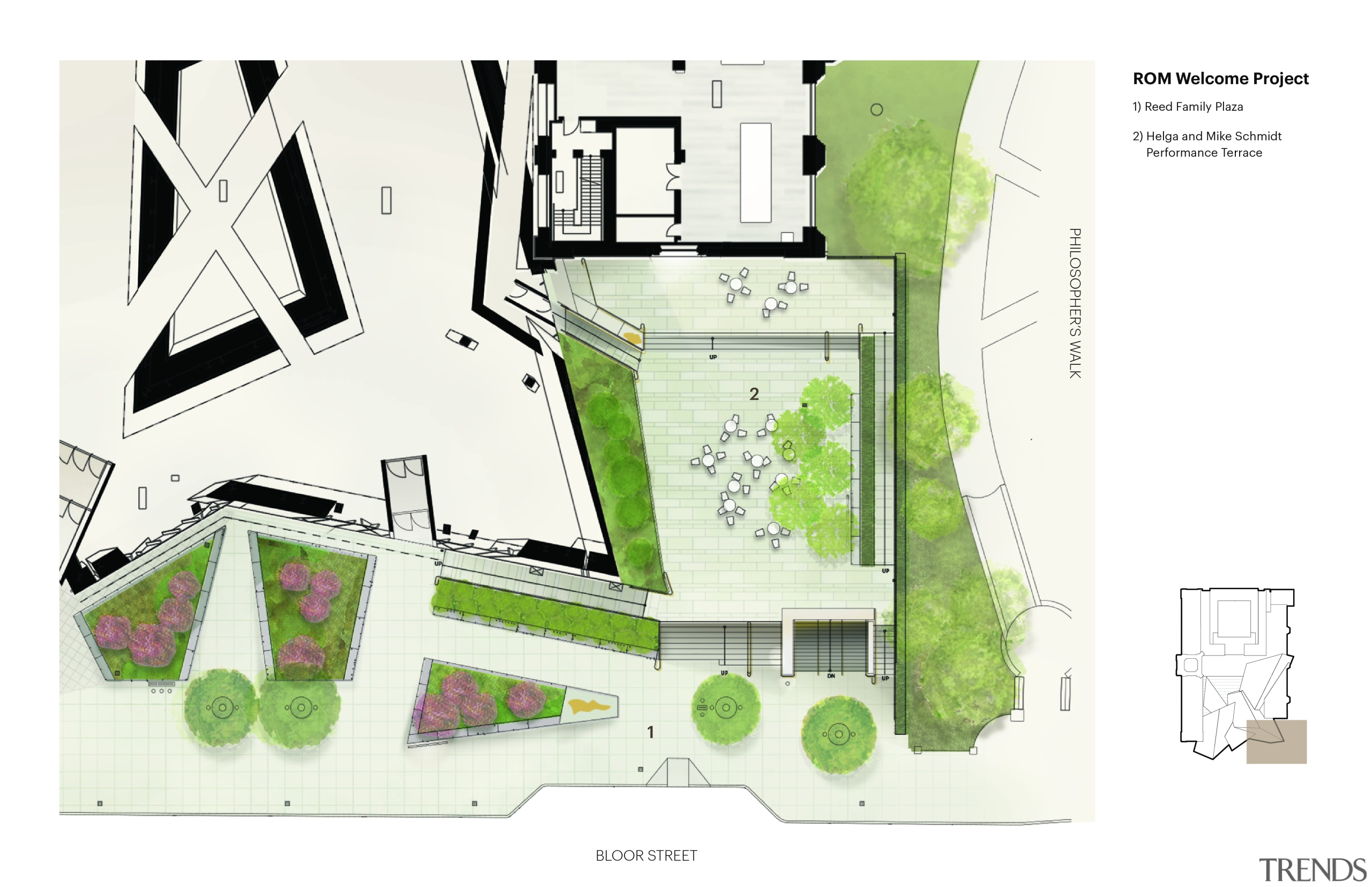The ROM Welcome Project Site Plan showing the architecture, diagram, drawing, floor plan, house, land lot, plan, project, property, room, urban design, white