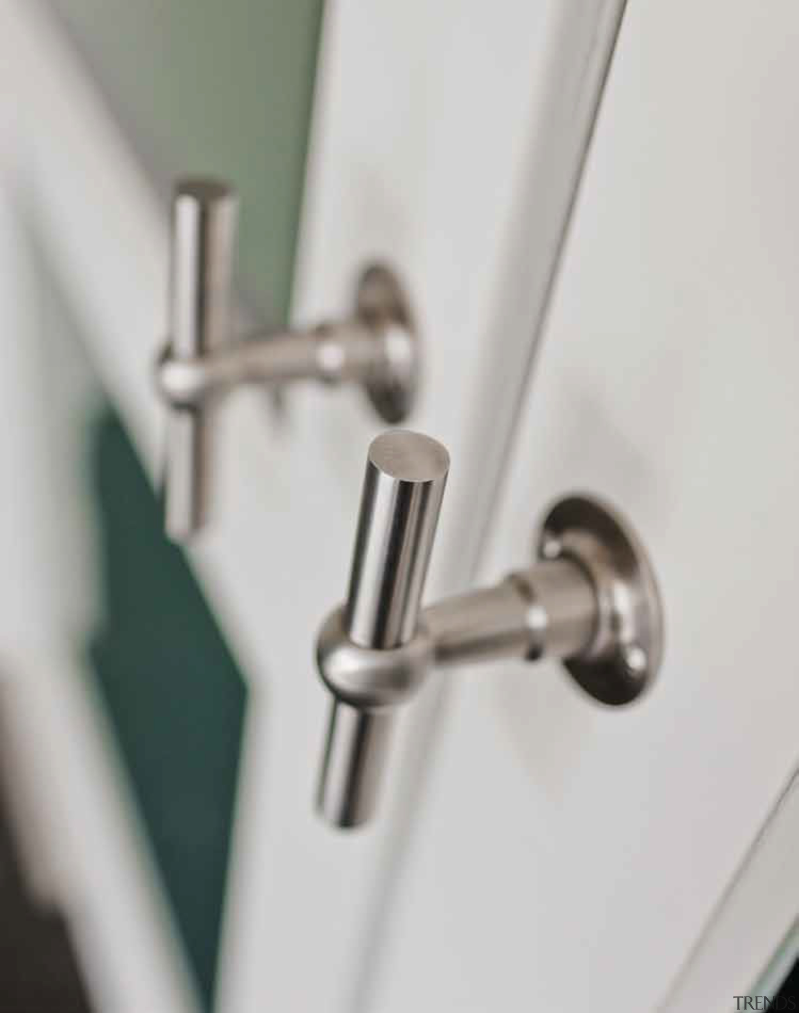 FVT110/52 - Solid Unsprung Lever Handle Attached to plumbing fixture, product design, tap, gray