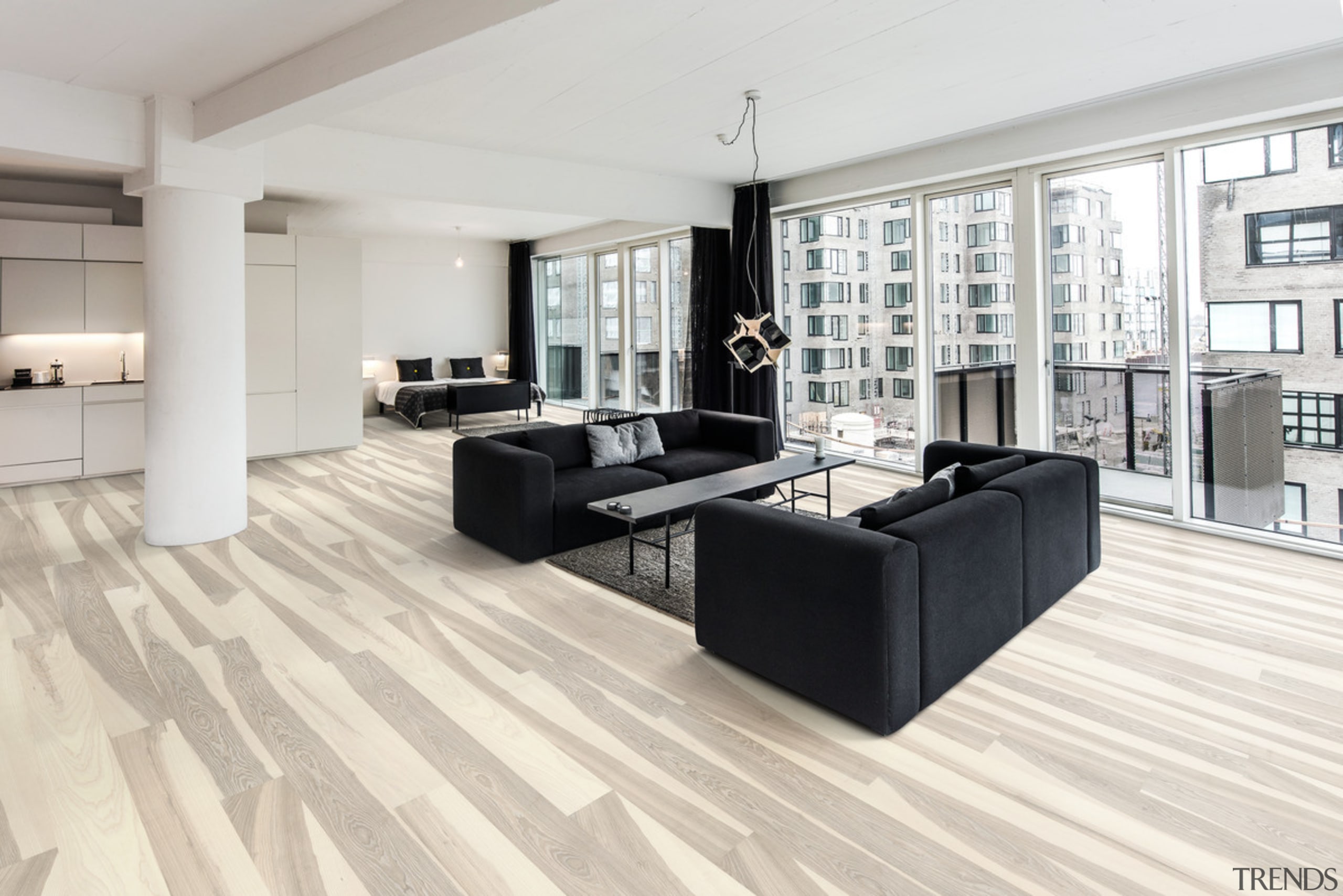 Ash Flow – the white structure and semi-transparent 