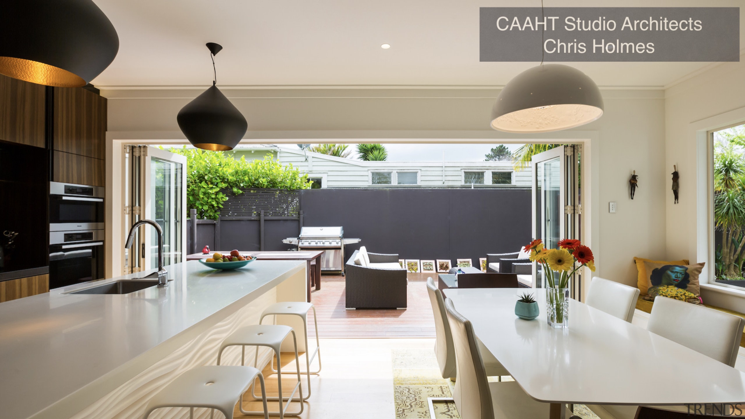Highly Commended – CAAHT Studio Architects – TIDA countertop, dining room, interior design, kitchen, real estate, gray