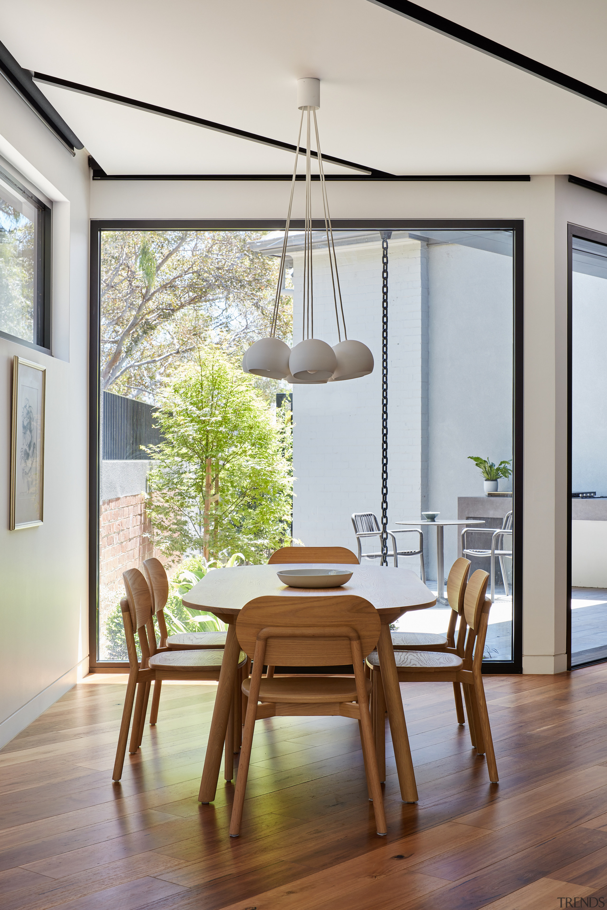 The informal dining setting in the undeniable new 