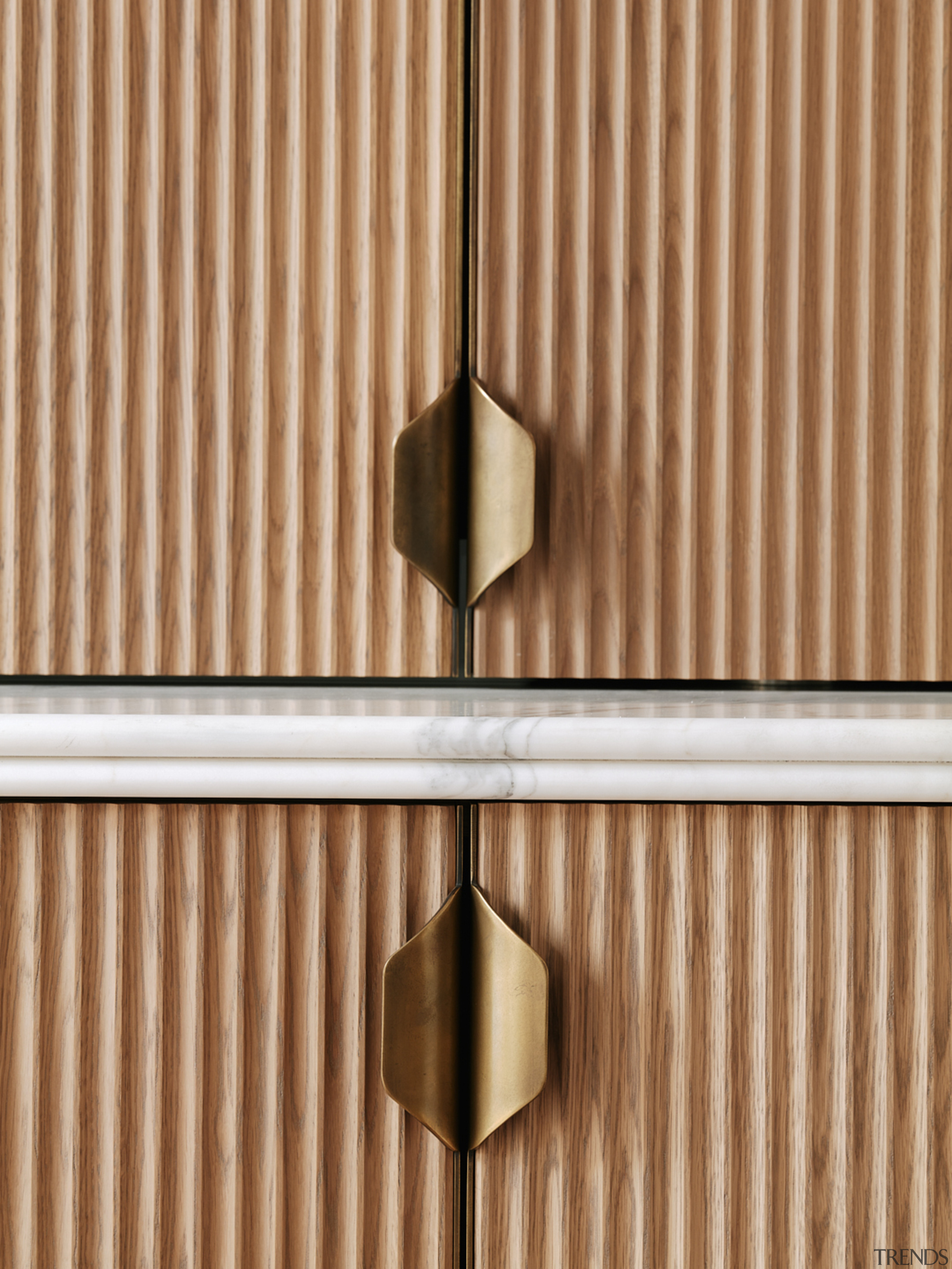 Brass cabinet handles are just one refined touch 