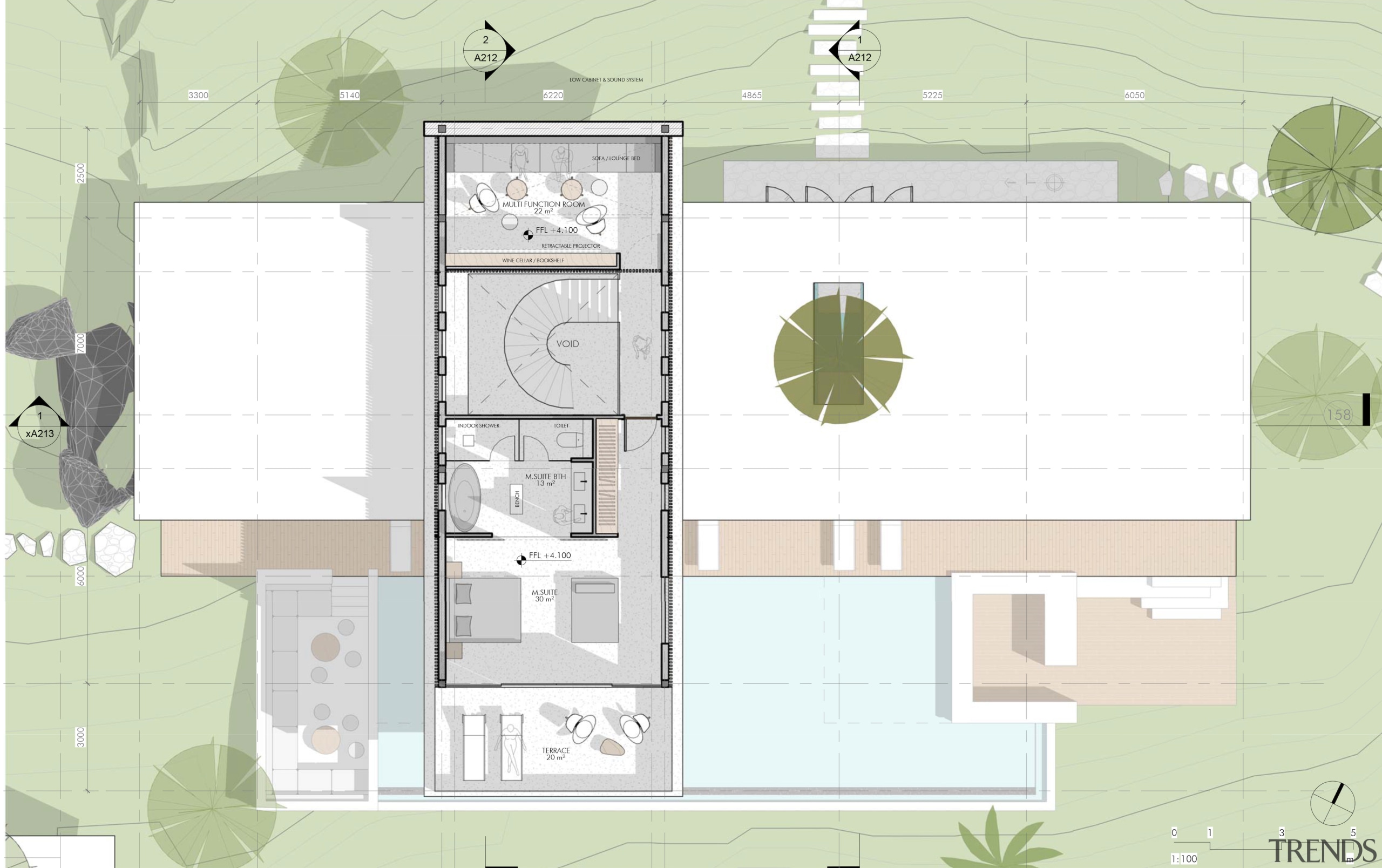 Upstairs plan. - Tropical splendour - 