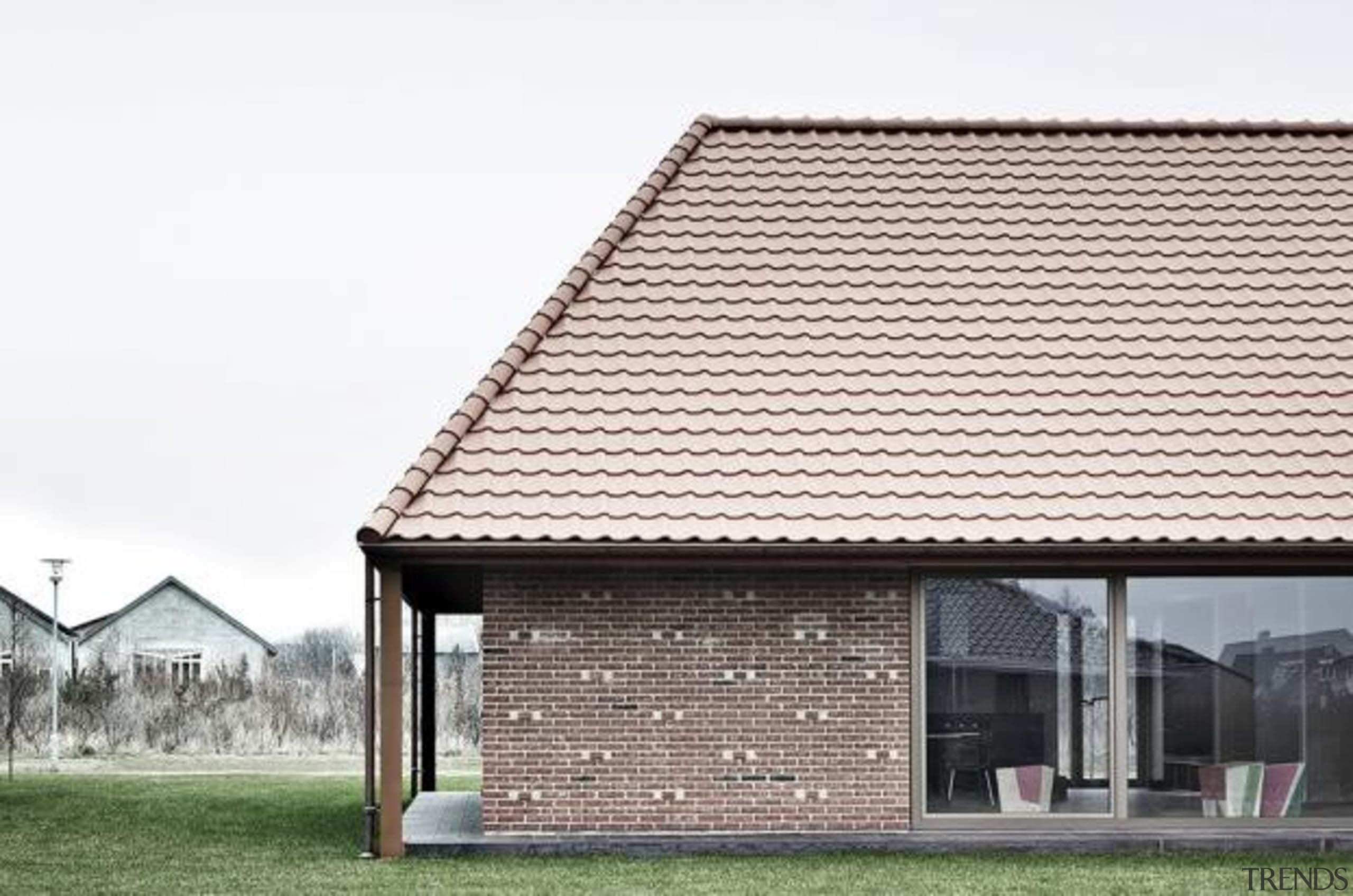 Brick House, Nyborg, DenmarkLETH &amp; GORI - World architecture, building, facade, home, house, residential area, roof, siding, white