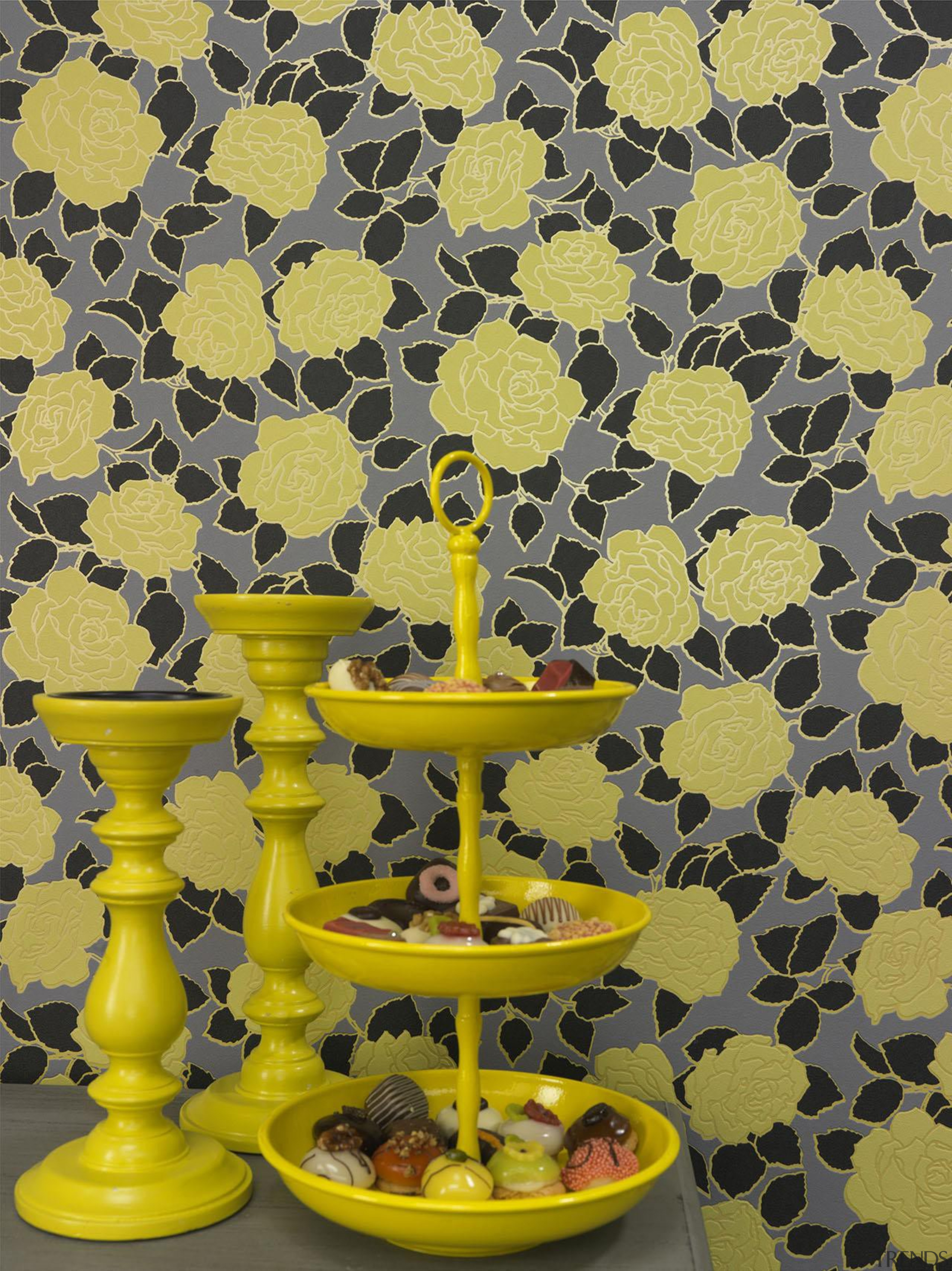 Brocante II Range - Brocante II Range - pattern, wallpaper, yellow