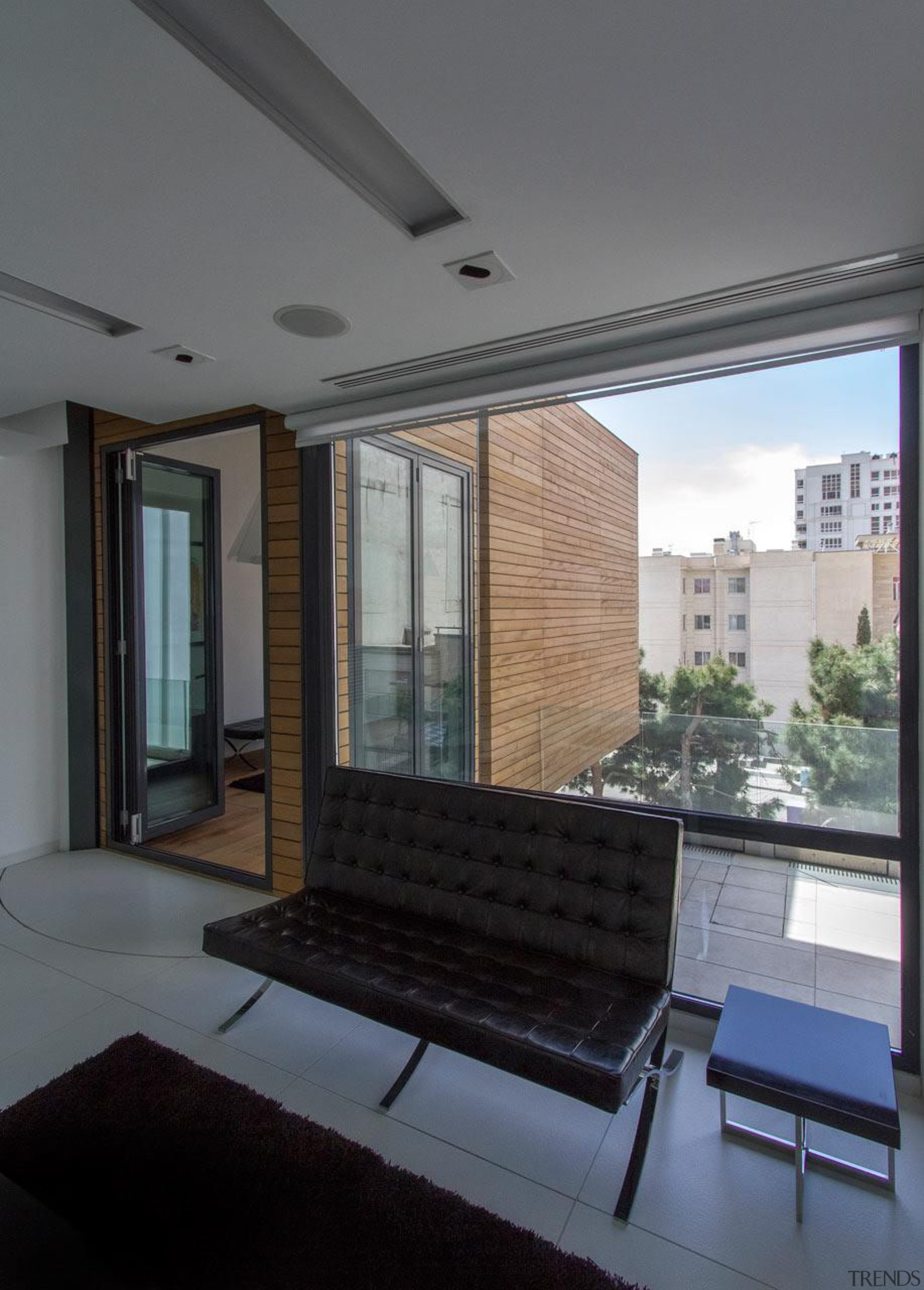 The Sharifi-ha House in Tehran can adapt to apartment, architecture, building, condominium, daylighting, facade, glass, house, interior design, property, real estate, roof, window, gray, black