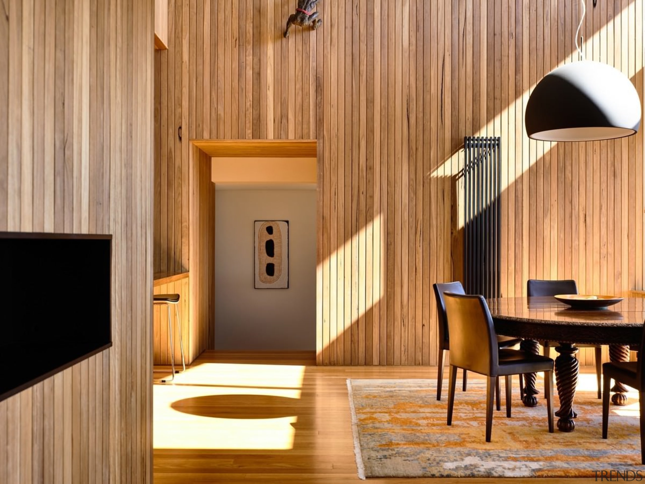 Architect: David Vernon ArchitectPhotography by Derek Swalwell architecture, ceiling, interior design, wall, wood, orange, brown