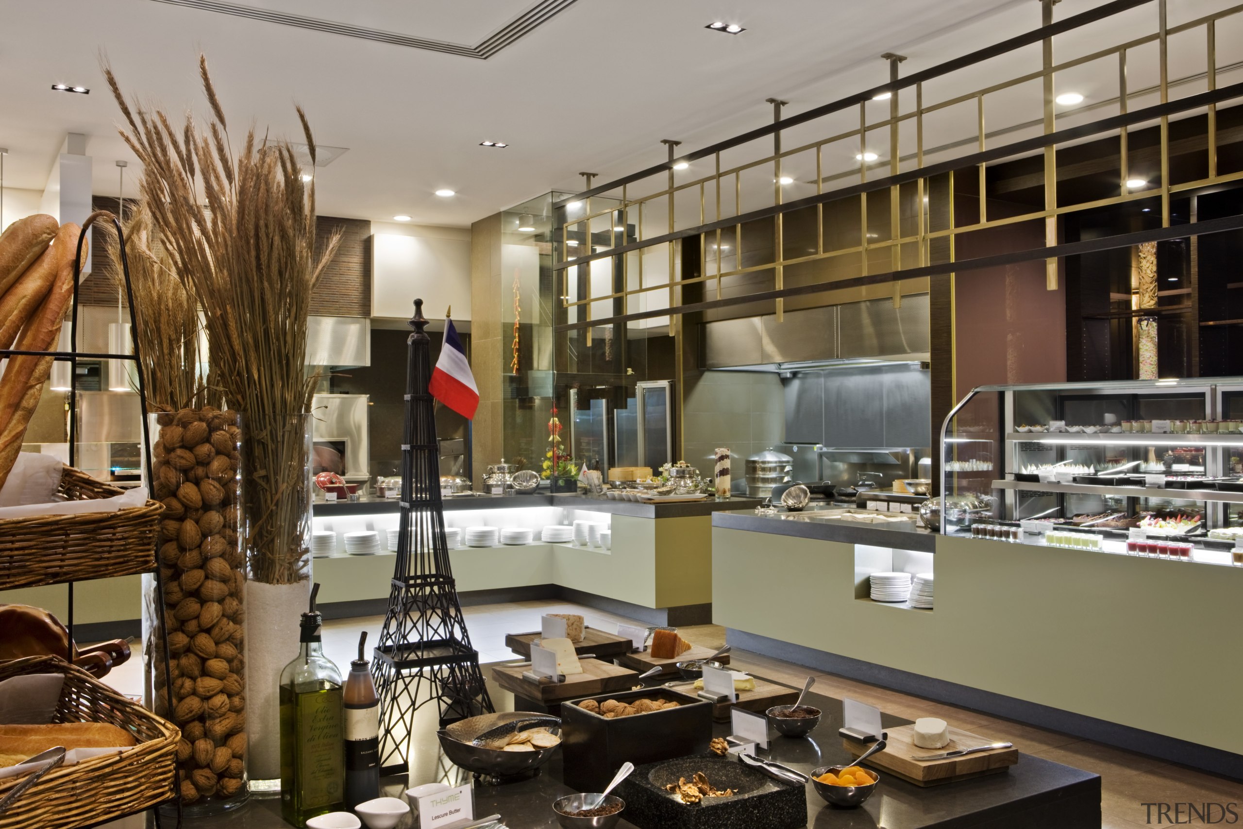 Interior view of the refurbished Sofitel Brisbane which interior design, retail, shoe store, brown, gray