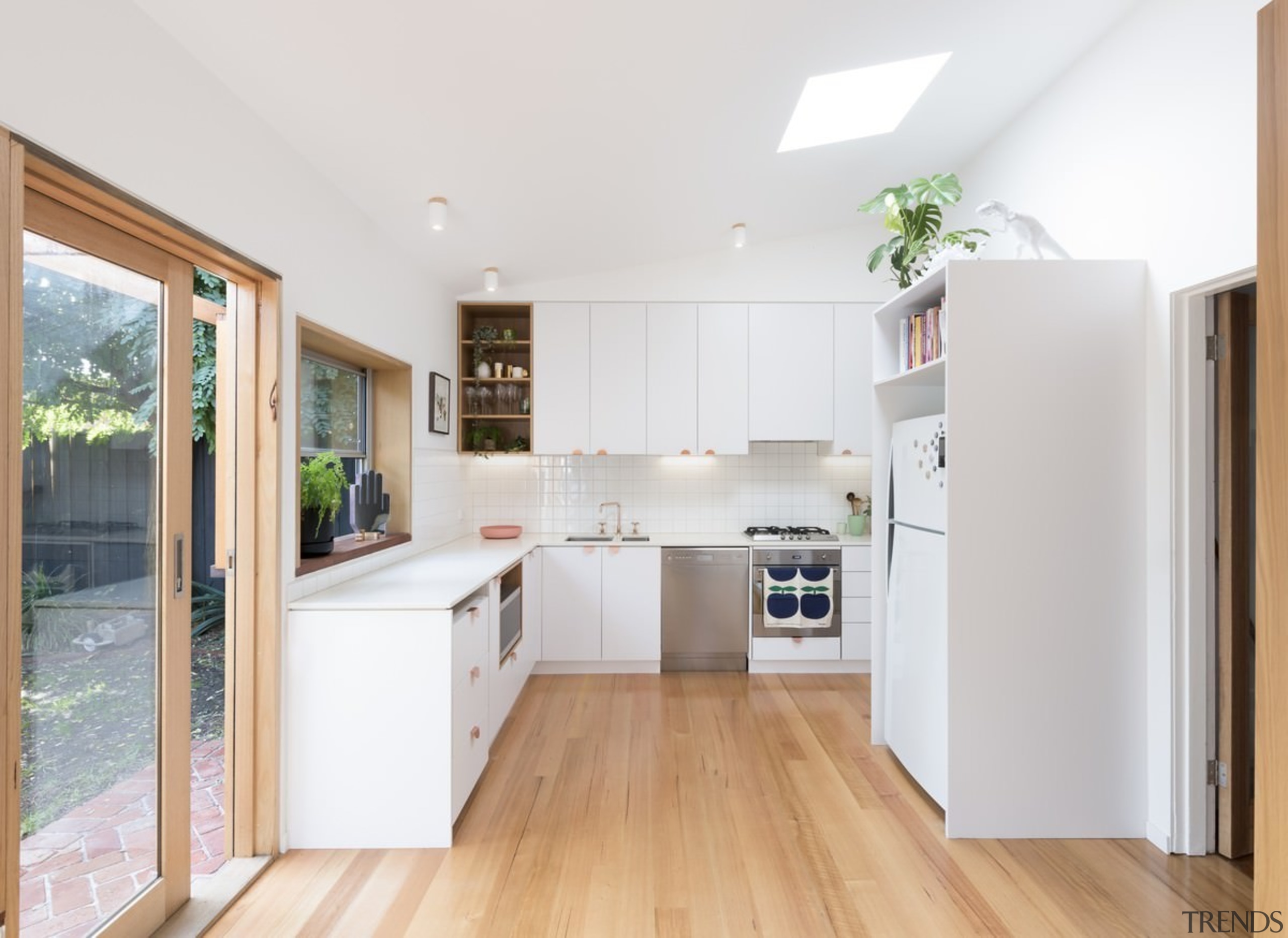 Architect: Drawing Room ArchitecturePhotography by Dan Fuge countertop, floor, hardwood, interior design, kitchen, property, real estate, wood flooring, white