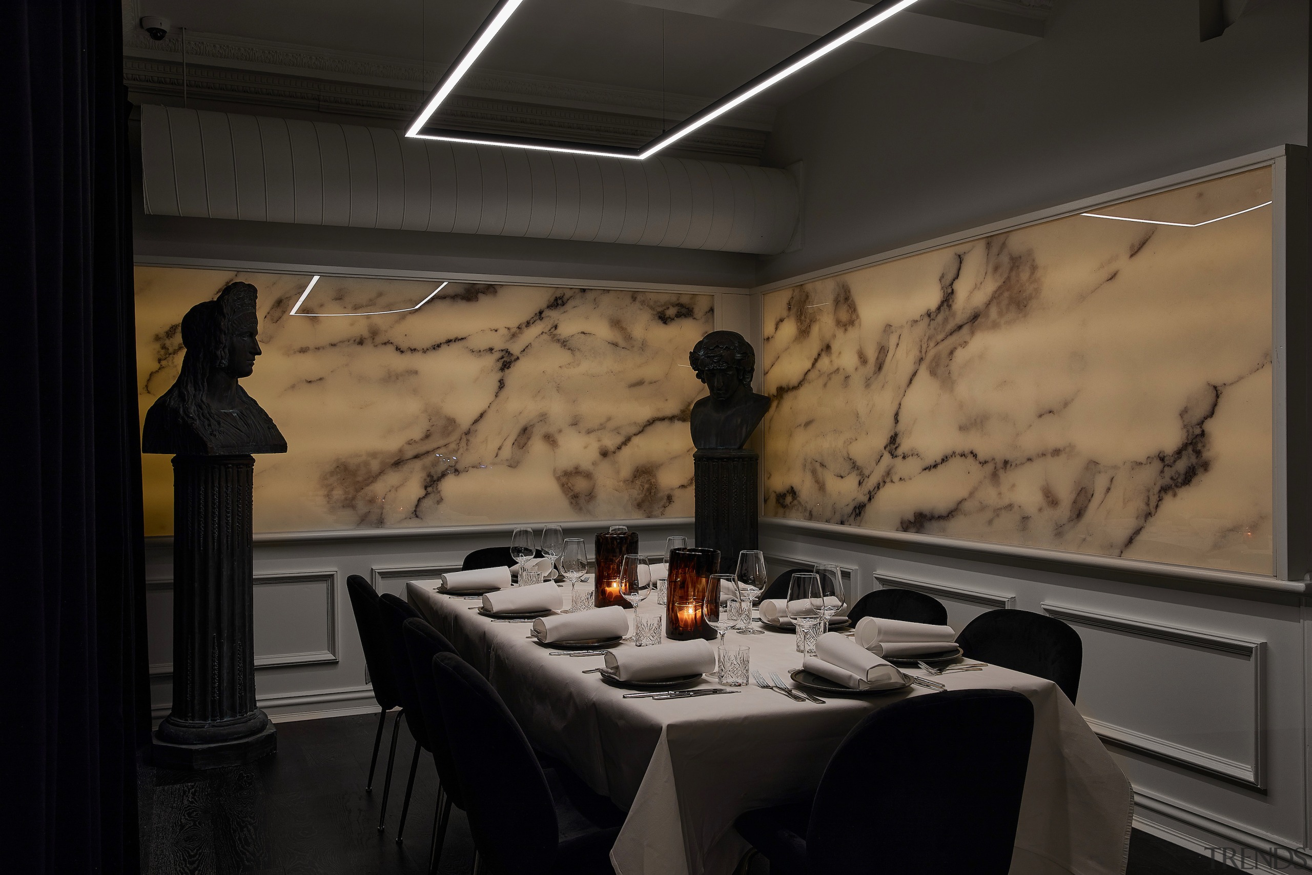 The Privato private dining room is presided over 