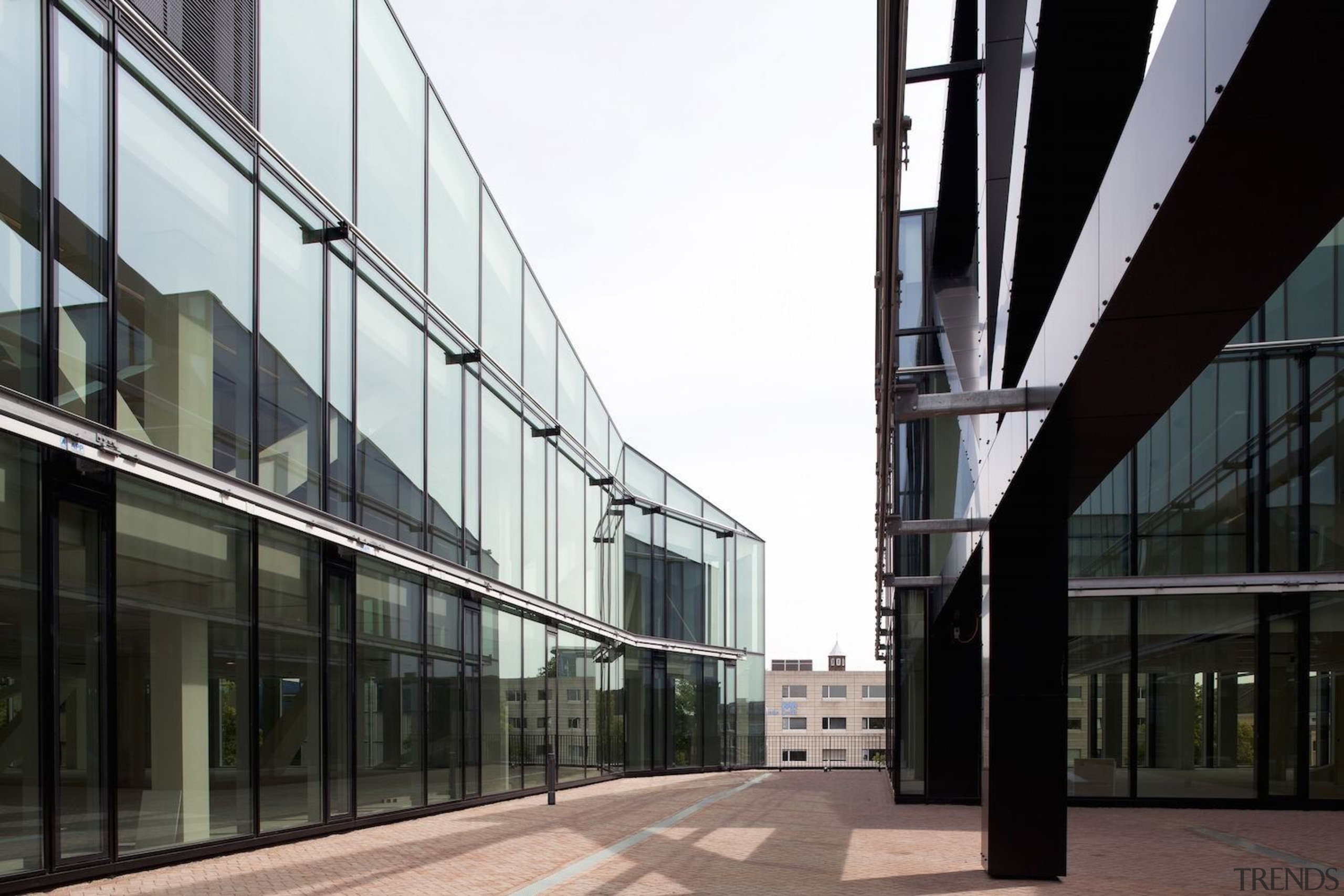 Municipal Offices and Train Station, Delft - Municipal architecture, building, commercial building, condominium, corporate headquarters, daylighting, facade, glass, headquarters, house, metropolitan area, mixed use, structure, urban design, black, white