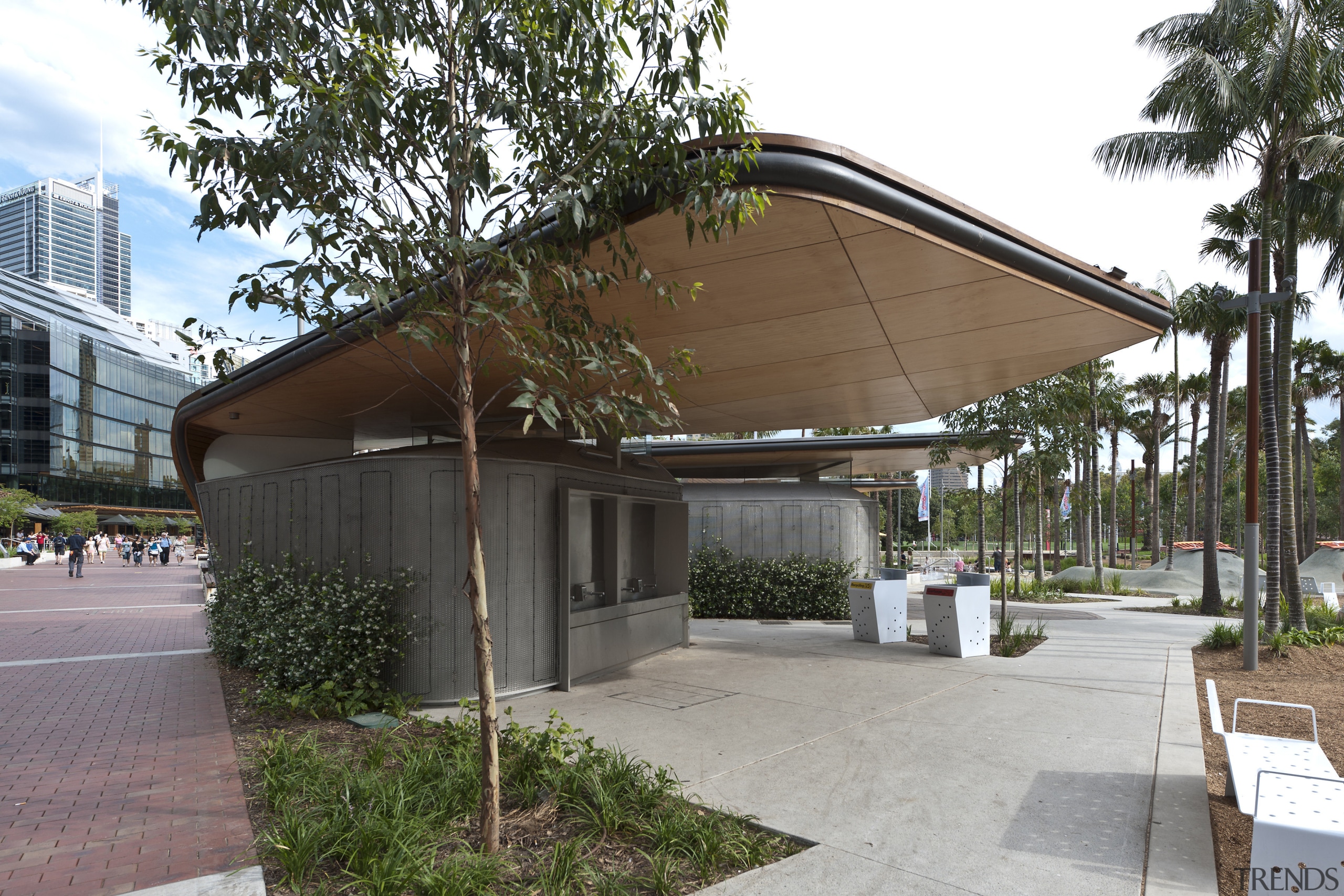 Here is a view of amenity structures on architecture, canopy, house, real estate, residential area, roof, shade, white