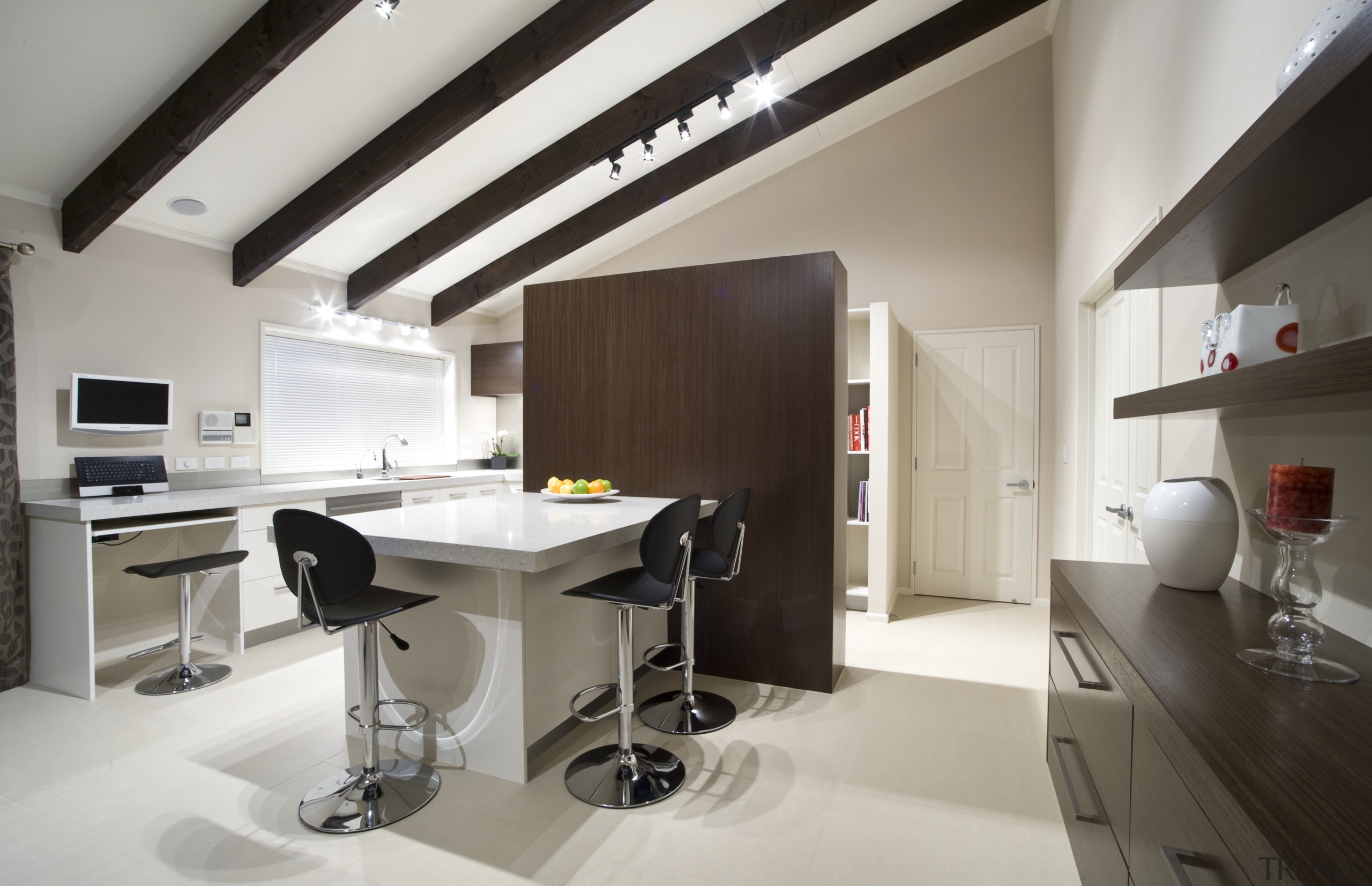 view of a kitchen which was designed by architecture, interior design, product design, gray