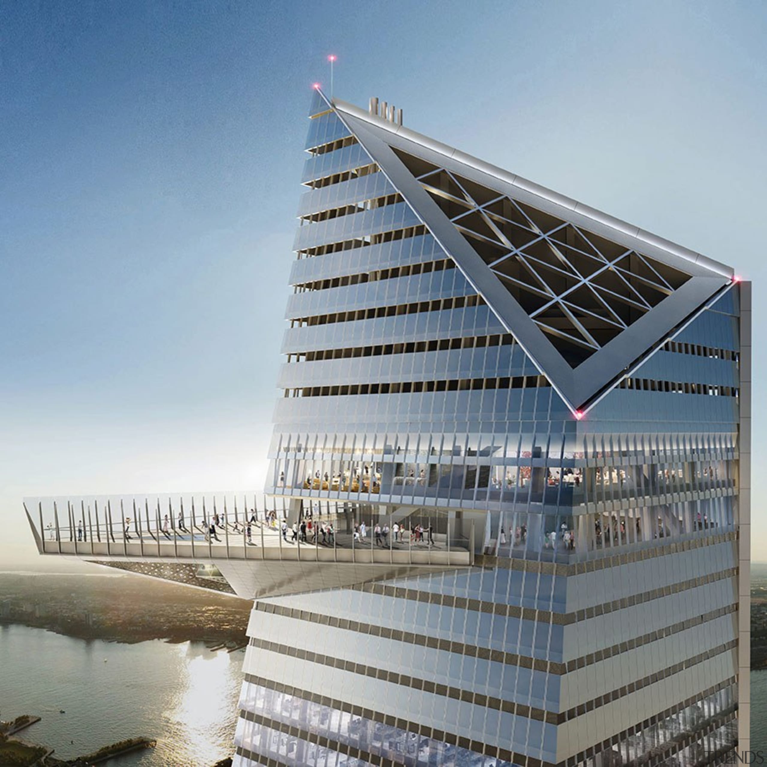 30 Hudson Yards – observation deck. Artist impression gray