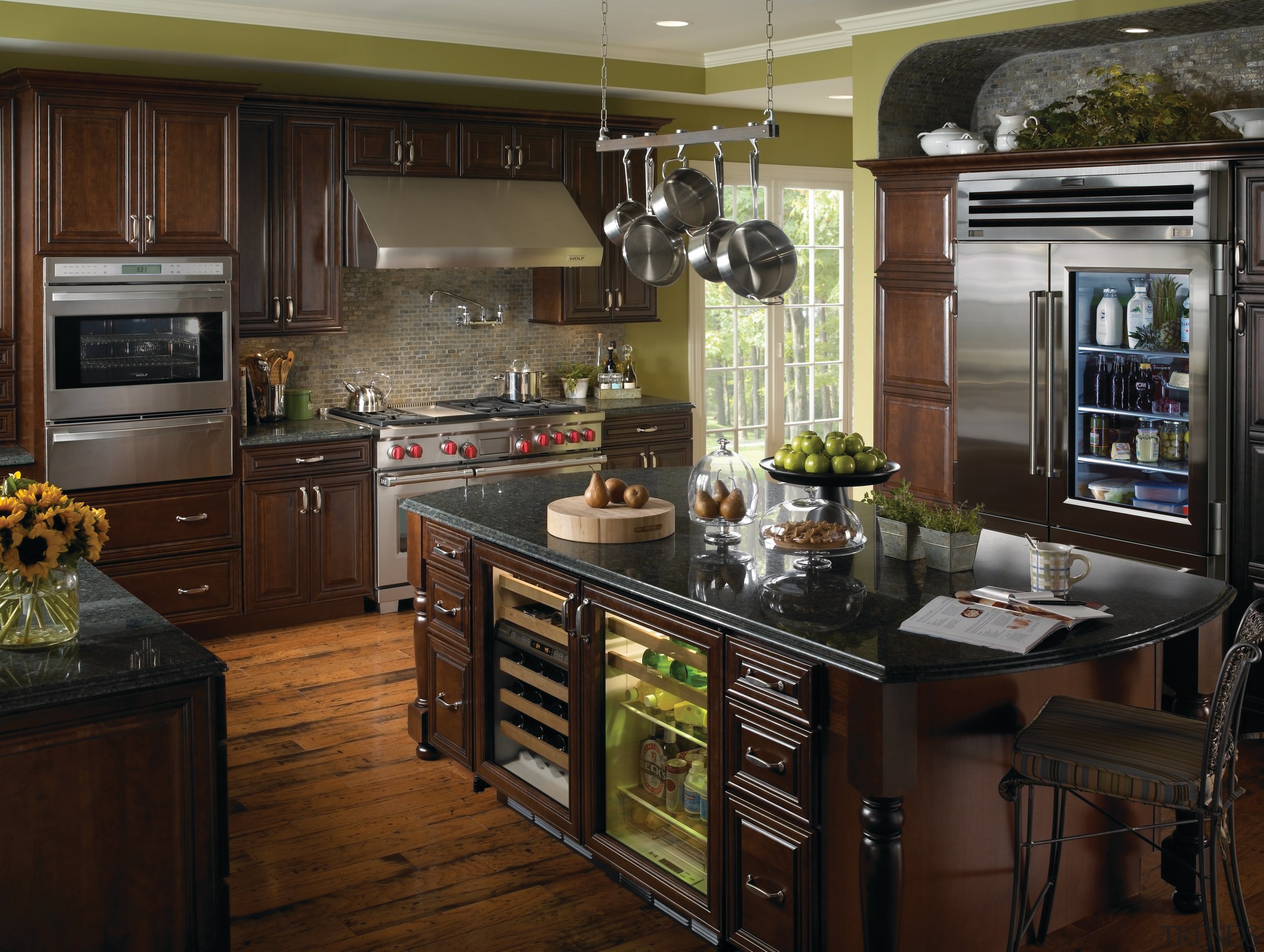 View of applainces at the Westye Living Kitchen cabinetry, countertop, cuisine classique, interior design, kitchen, room, brown