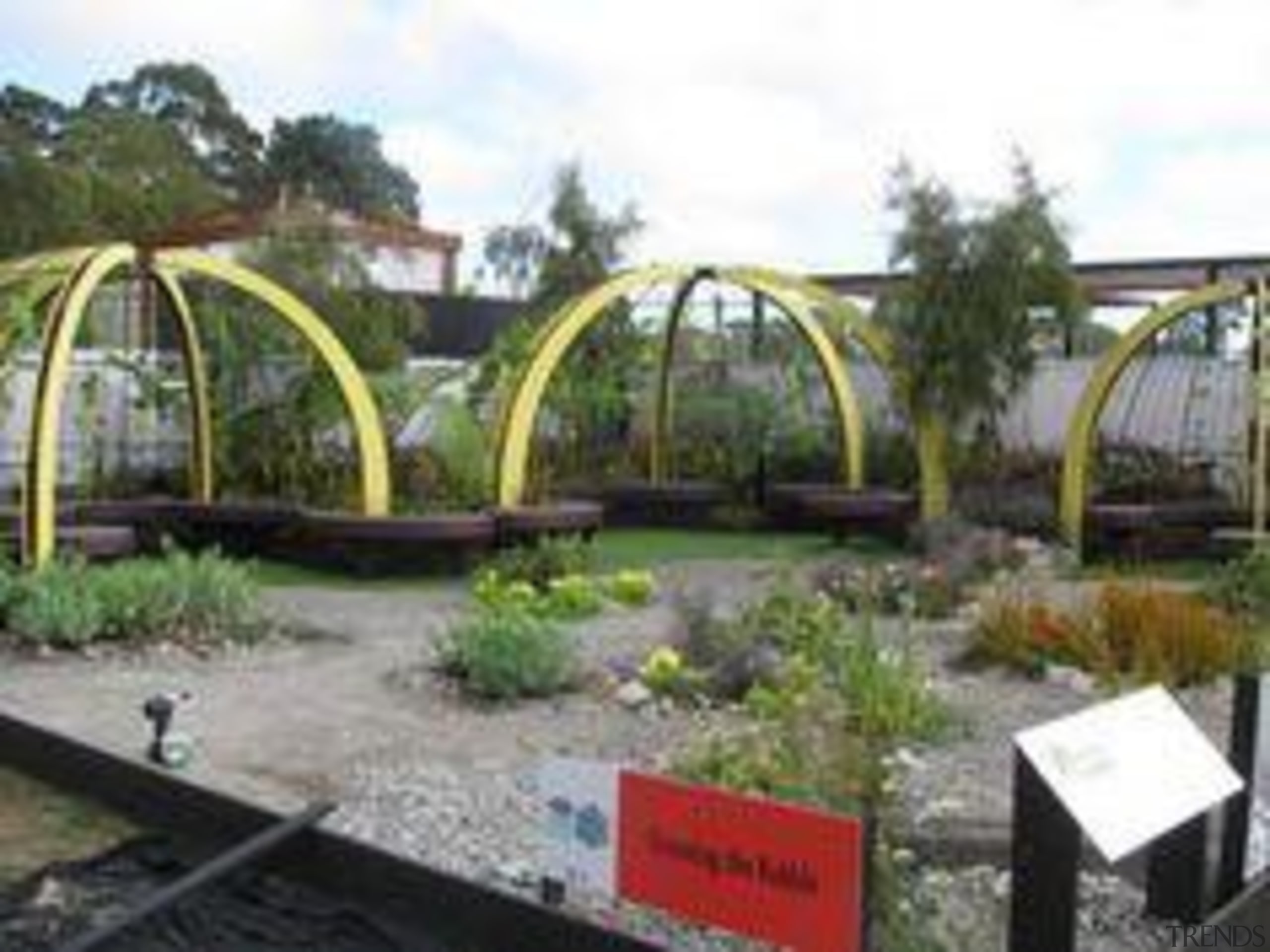 At Ellerslie International Flower Show - At Ellerslie botanical garden, garden, outdoor structure, plant, tree, white