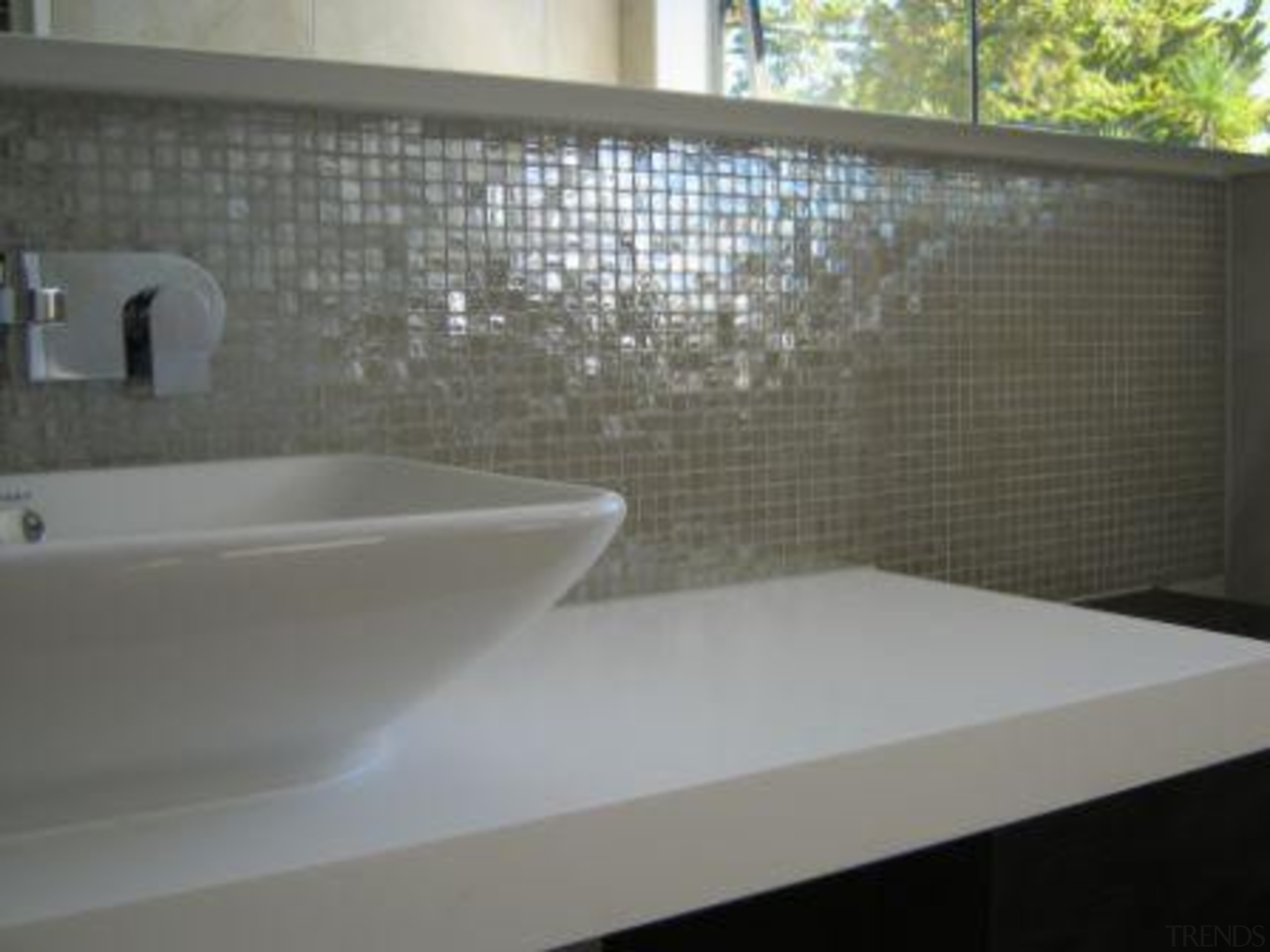 silver lux sink - Vetro Mosaics Range - bathroom, ceramic, countertop, floor, flooring, interior design, property, sink, tile, wall, gray