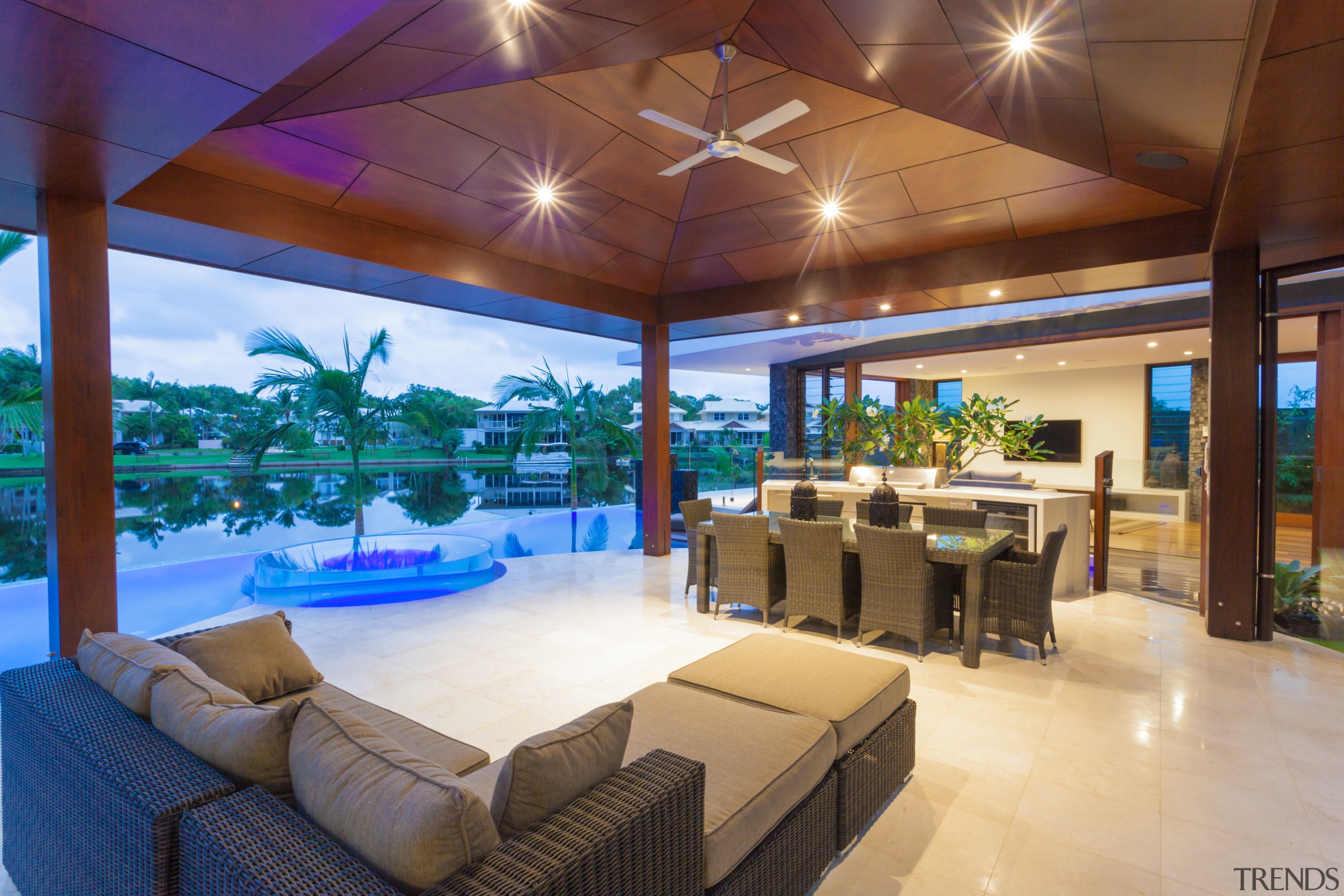 This house by designer Chris Clout features a estate, interior design, leisure, property, real estate, resort