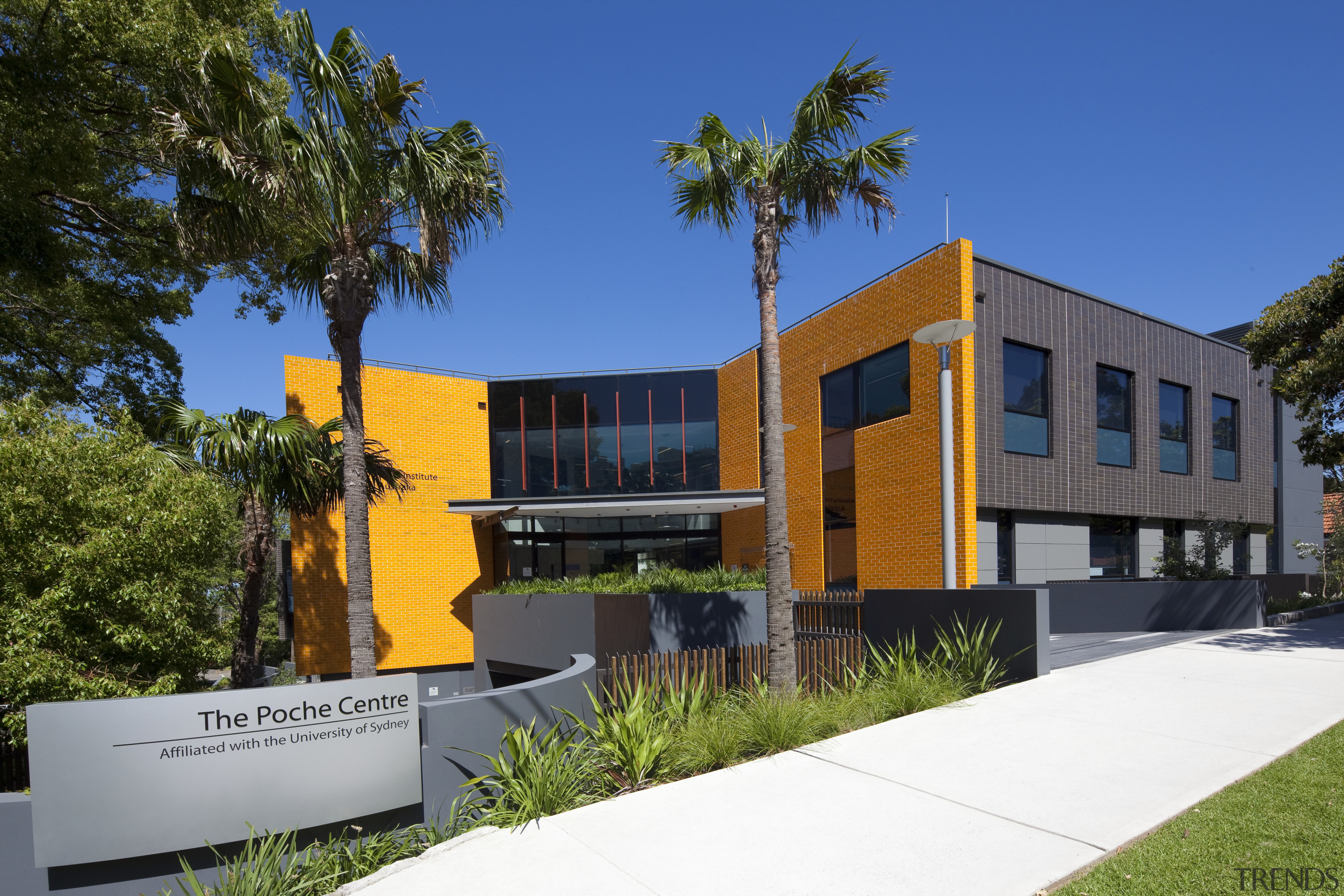 Exterior view of the Poche Centre which was architecture, building, commercial building, condominium, corporate headquarters, elevation, estate, facade, home, house, mixed use, property, real estate, residential area