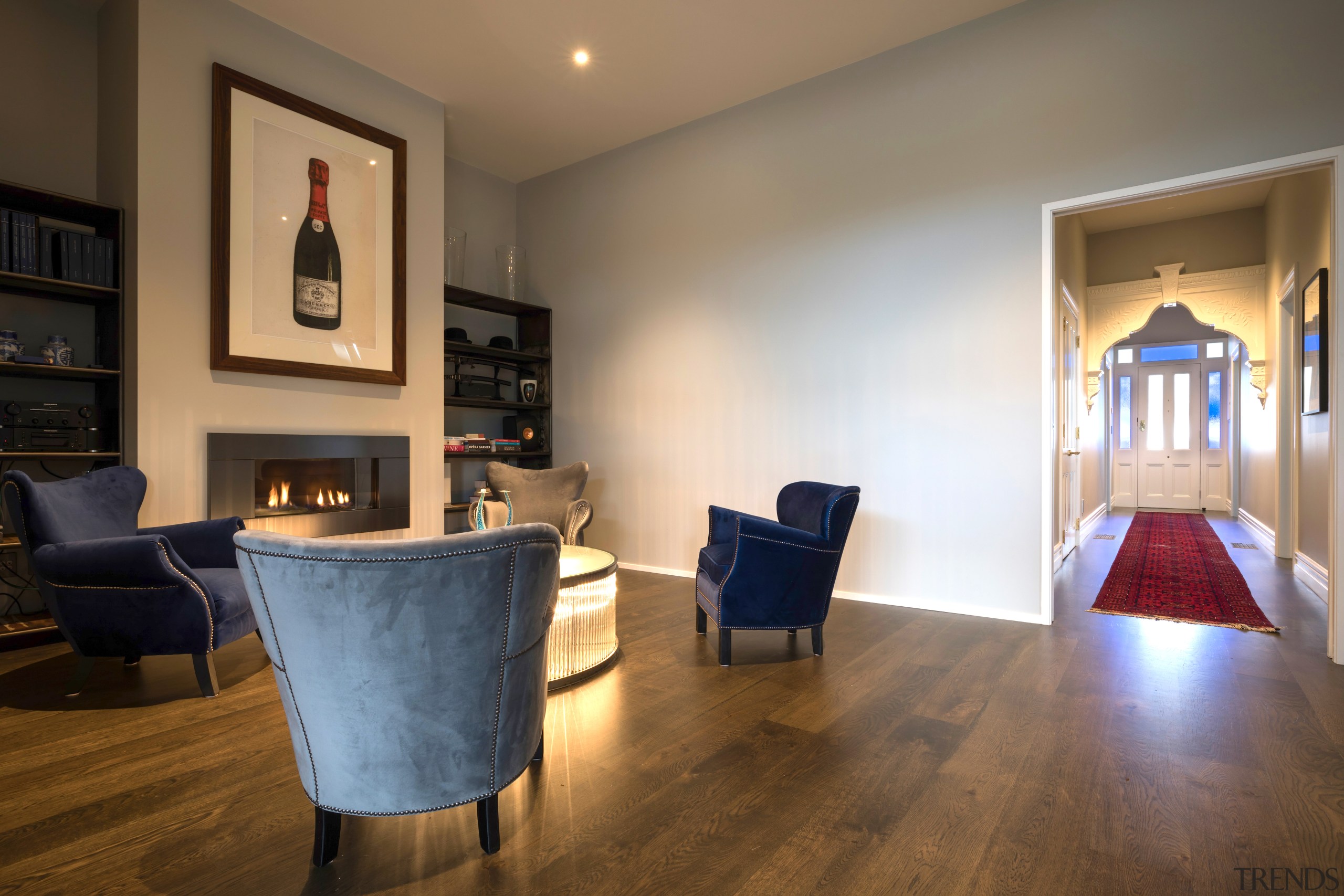 For this renovation/extension project by Creative Arch, the building, ceiling, dining room, floor, flooring, furniture, hardwood, home, house, interior design, laminate flooring, living room, property, real estate, room, table, wall, wood, wood flooring, brown