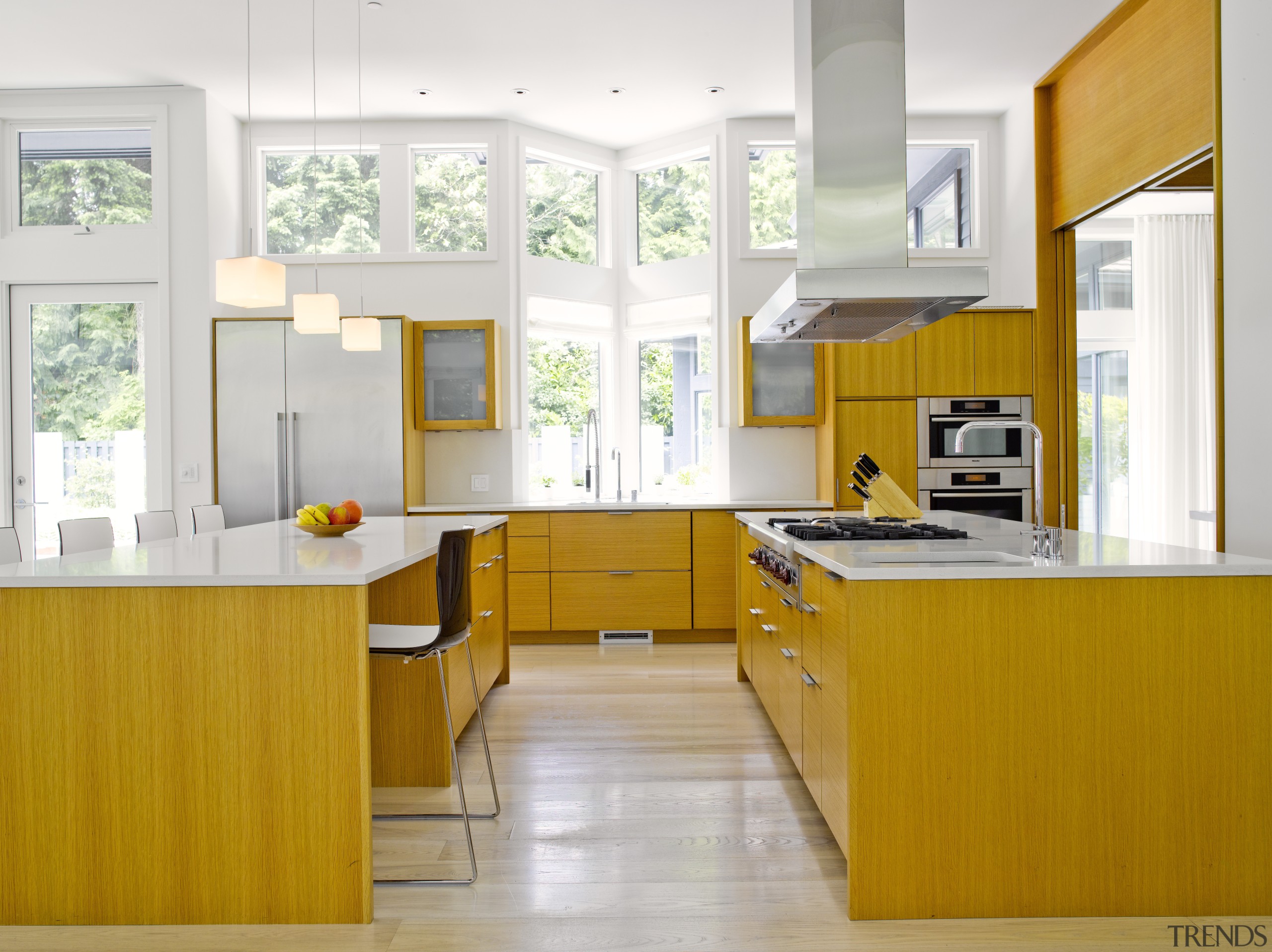 Seen here is a kitchen designed by Geoffrey cabinetry, ceiling, countertop, cuisine classique, interior design, kitchen, real estate, room, yellow, white, orange