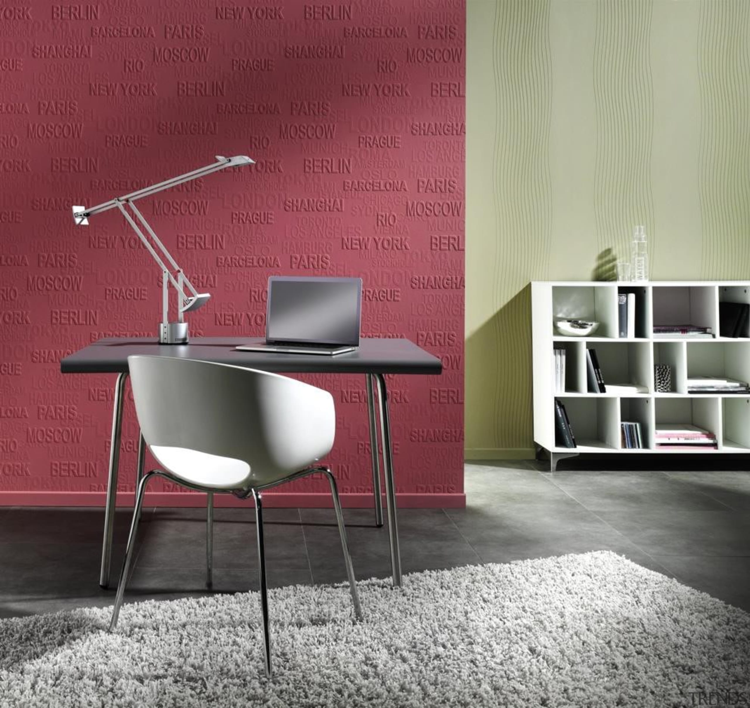 Wallton Dimension Range - Wallton Dimension Range - angle, chair, coffee table, desk, floor, flooring, furniture, interior design, office, product design, shelf, shelving, table, tile, wall, gray, red