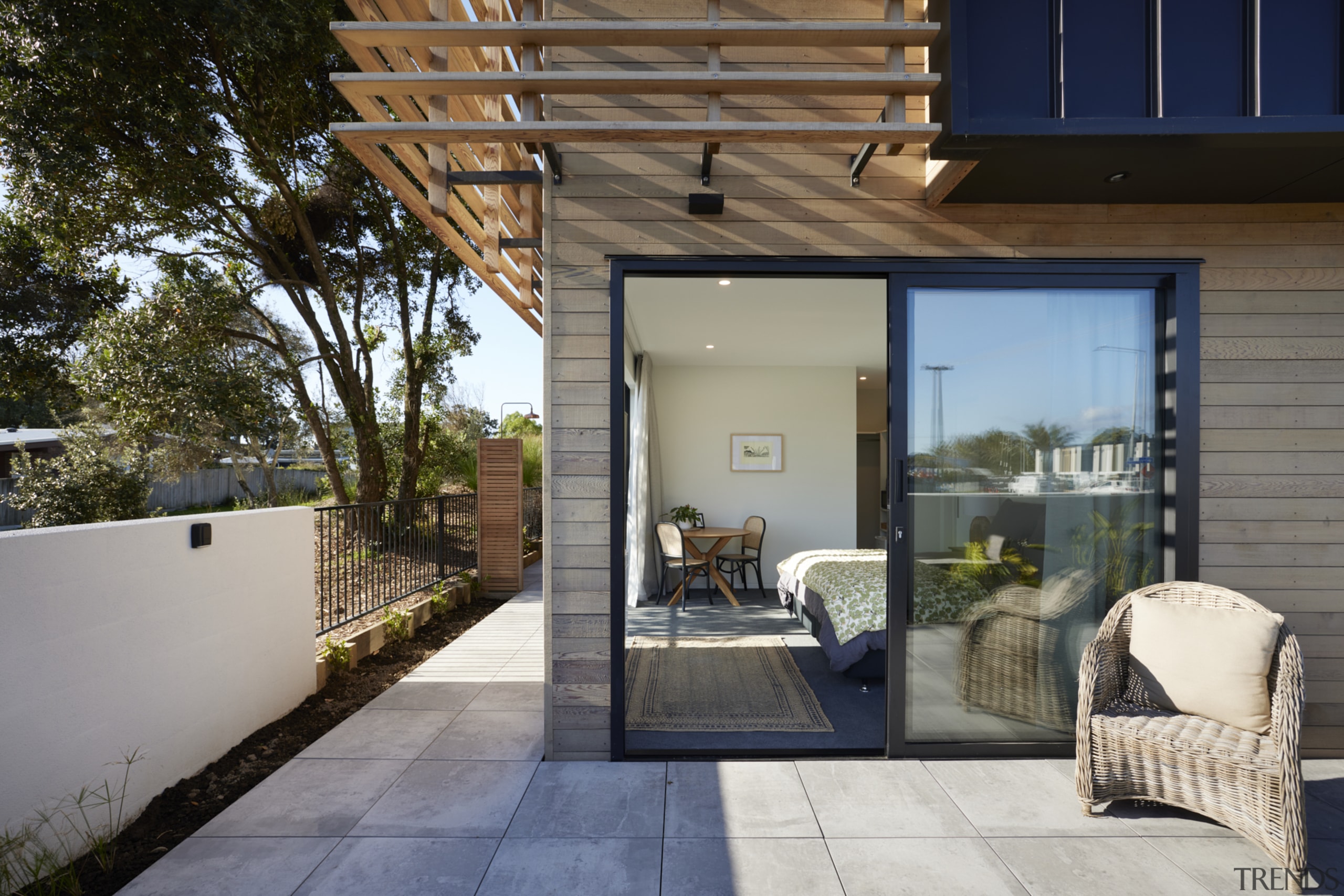 Indoor-outdoor living is a feature of both townhouses. 