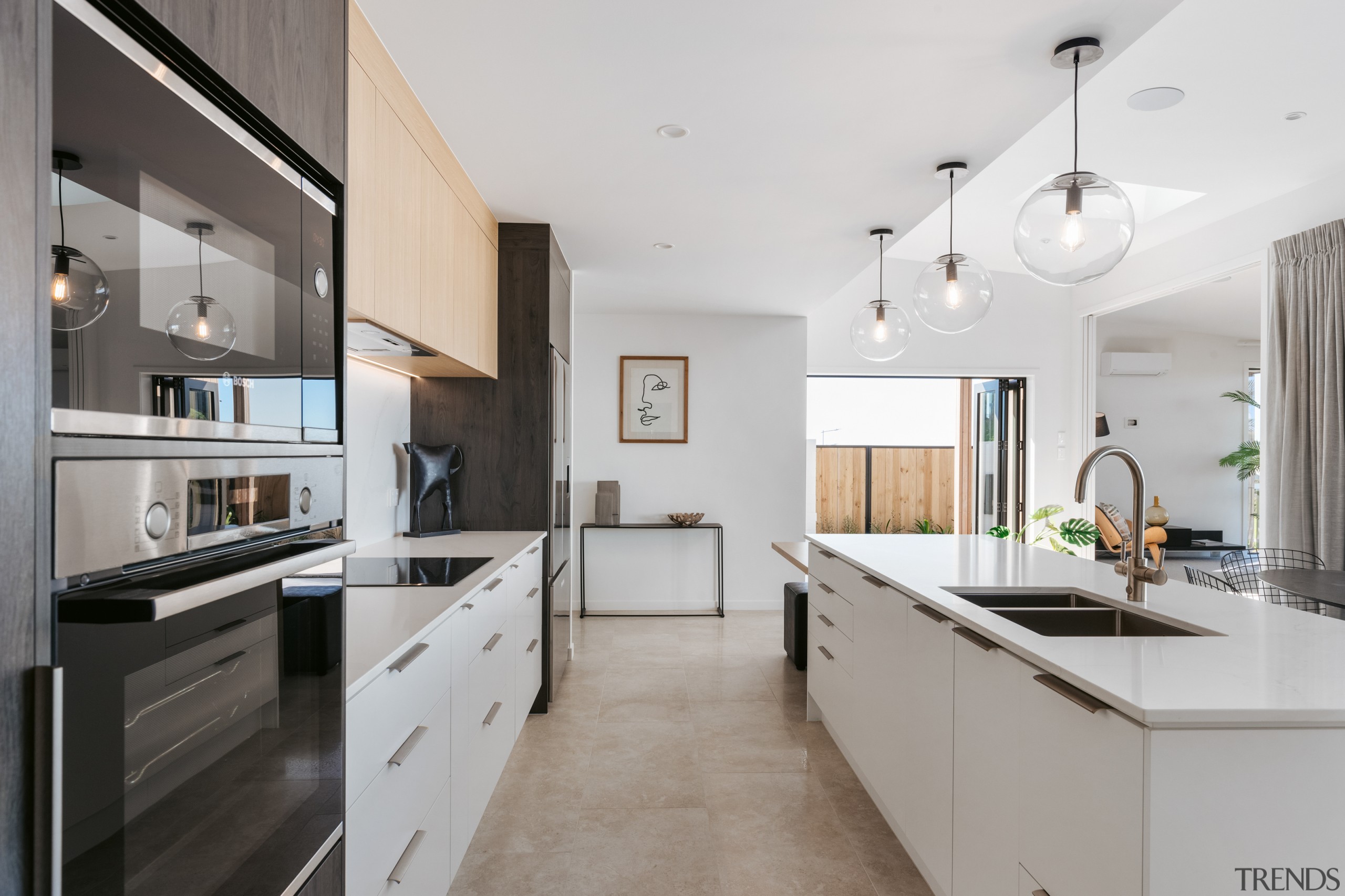 The large island packs in a wealth of 