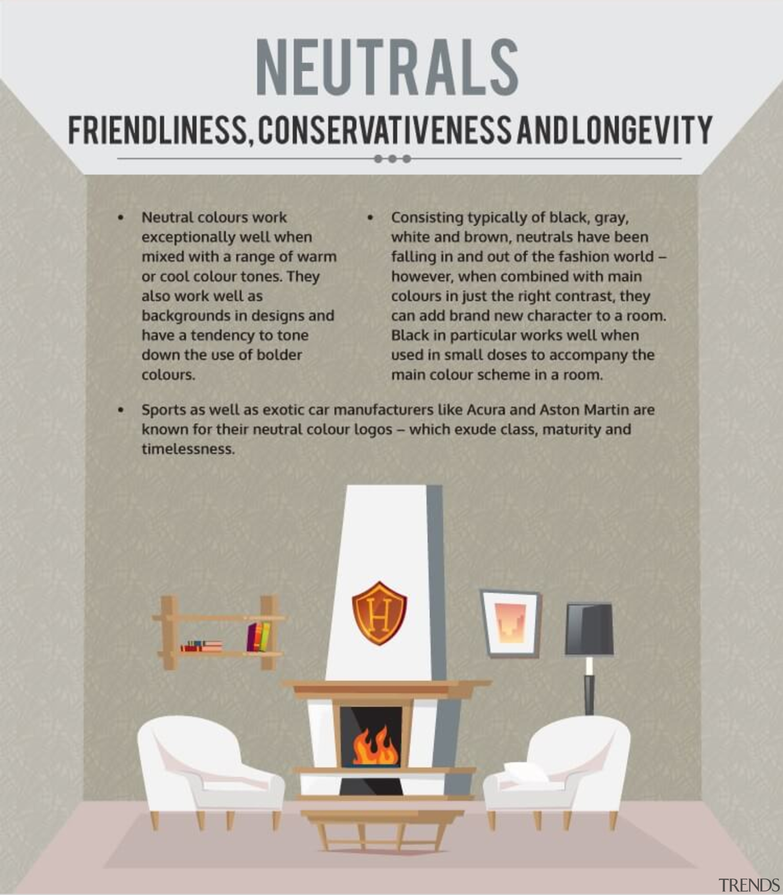 Brighten your home and mind with colour - architecture, design, furniture, interior design, room, text, gray