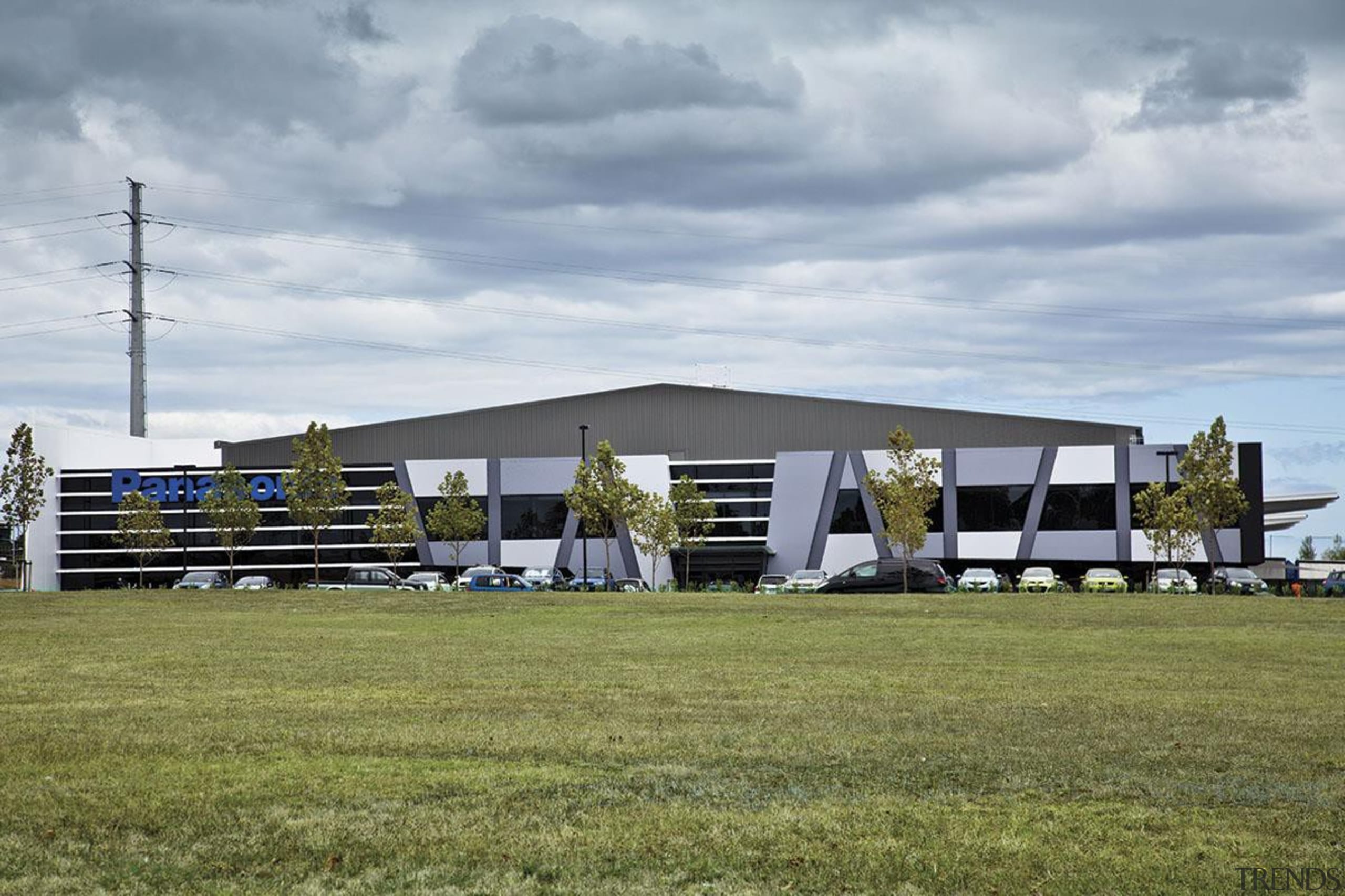 MERIT WINNERPanasonic Building (3 of 4) - Trends cloud, farm, grass, real estate, sky, structure, gray, brown
