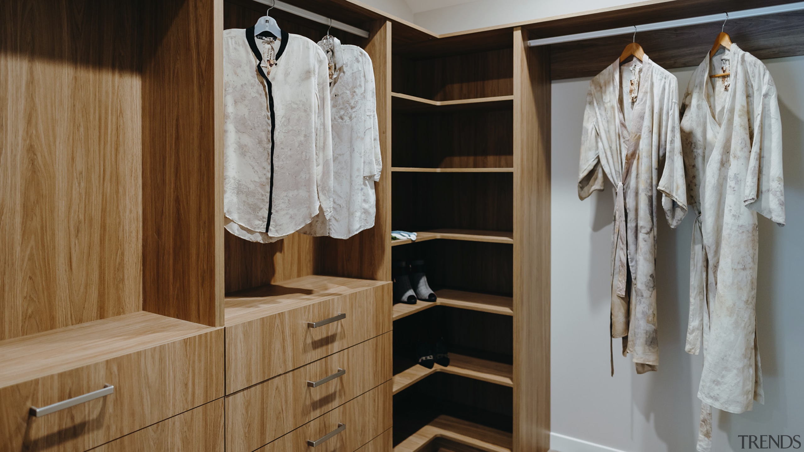 The master suite includes a roomy dressing room 
