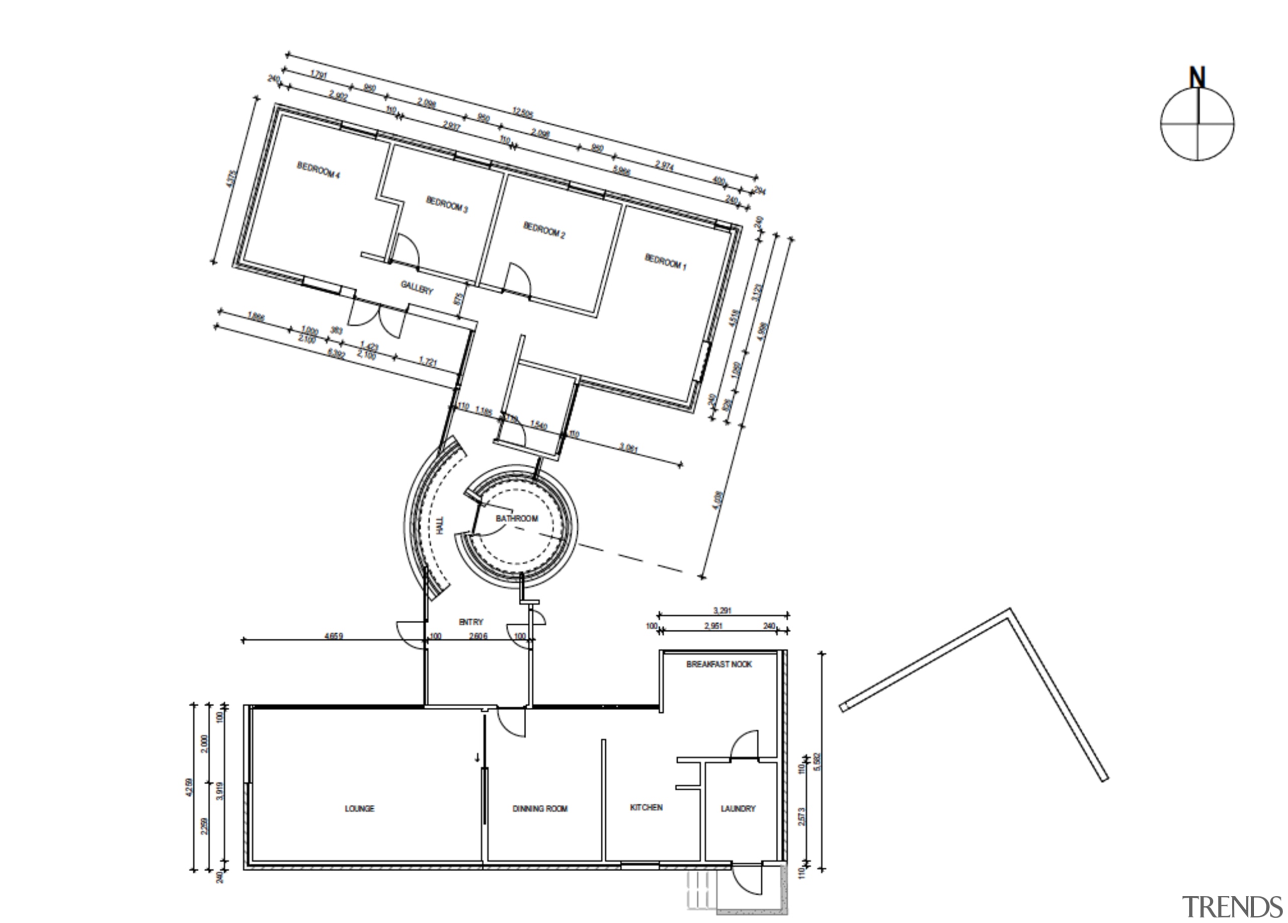 The before plan shows the layout of the 
