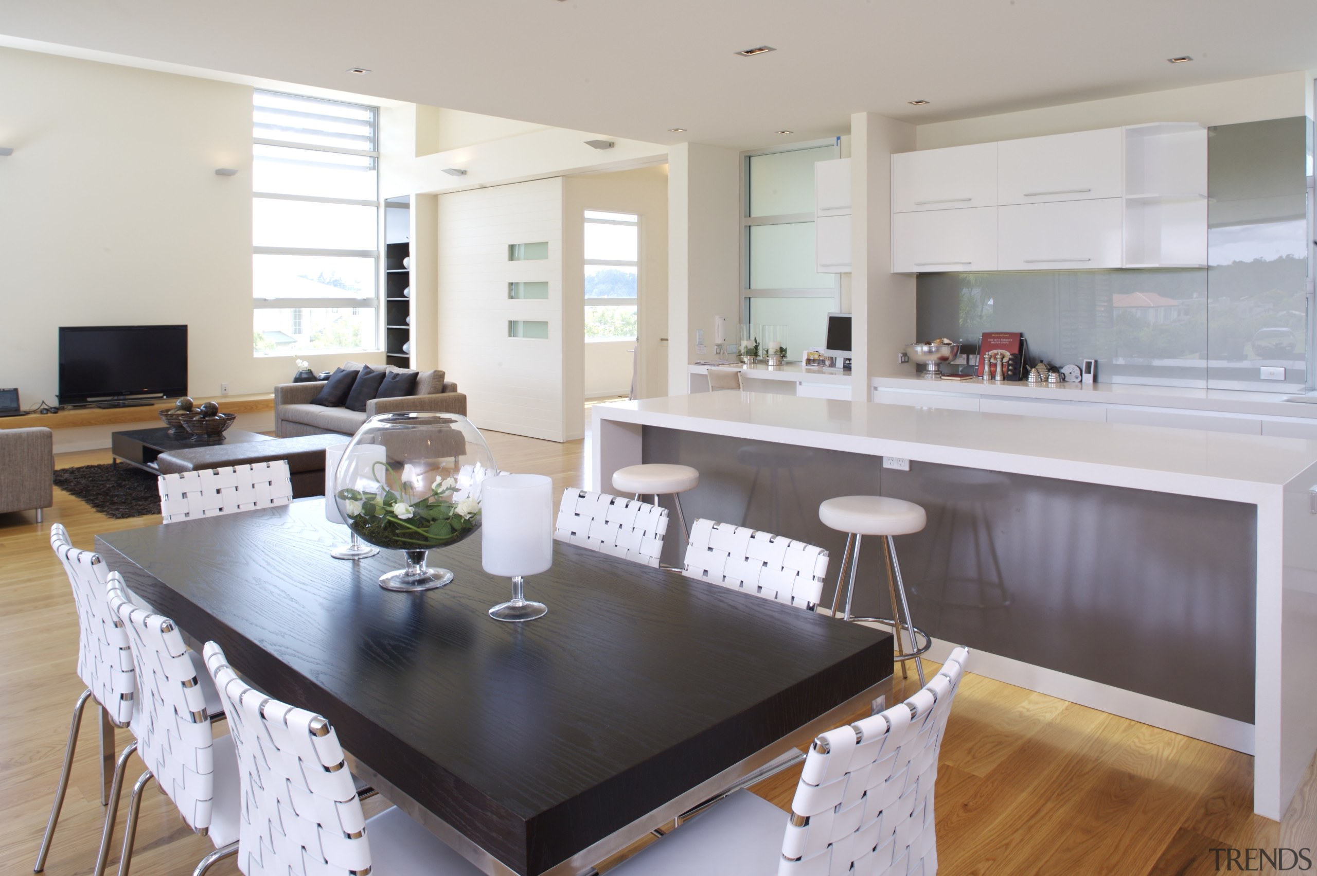 internal kitchen overview of Oak Manor,bench tops built countertop, interior design, kitchen, real estate, table, gray