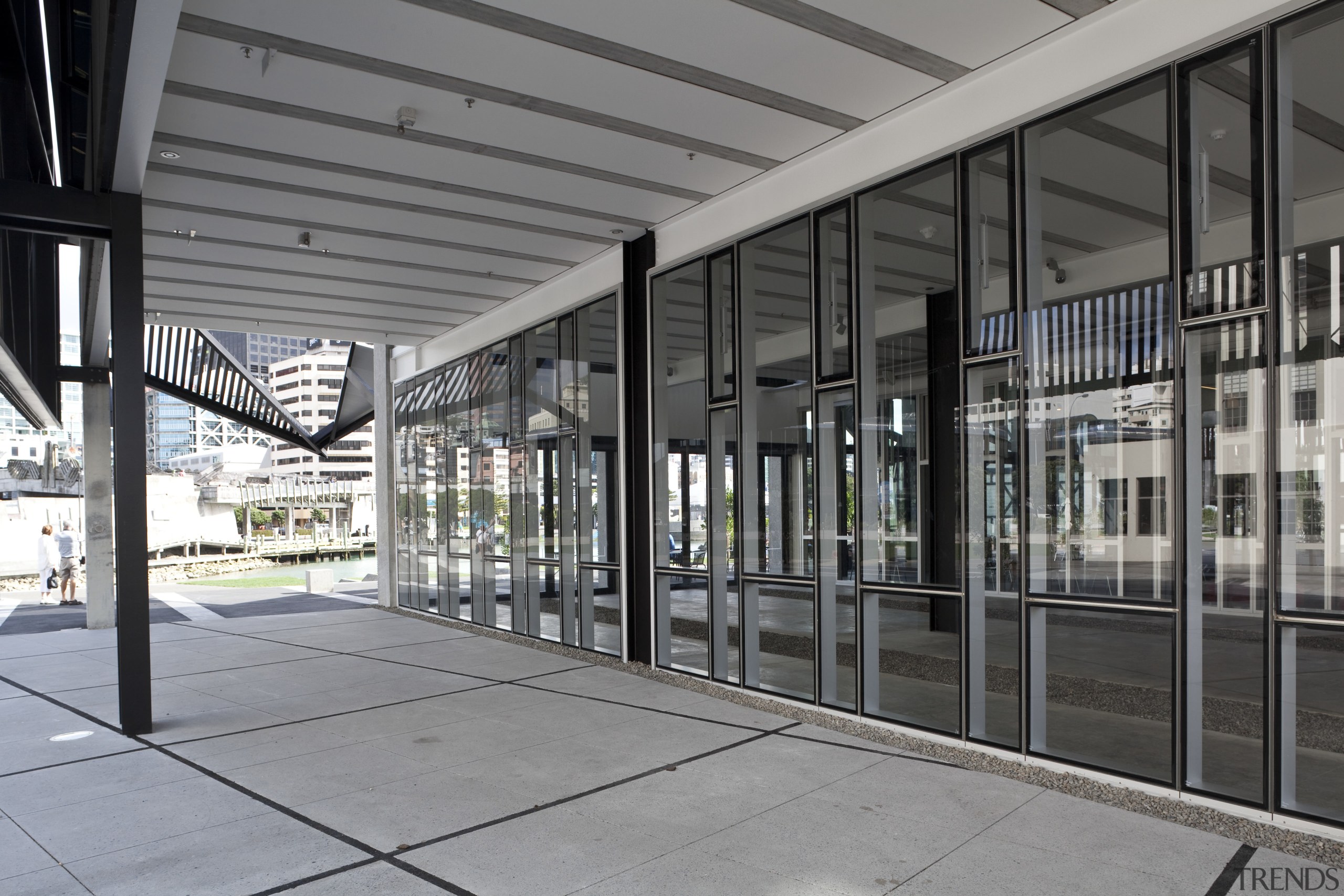 View of the aluminium joinery and window winding architecture, building, facade, glass, structure, window, gray, black