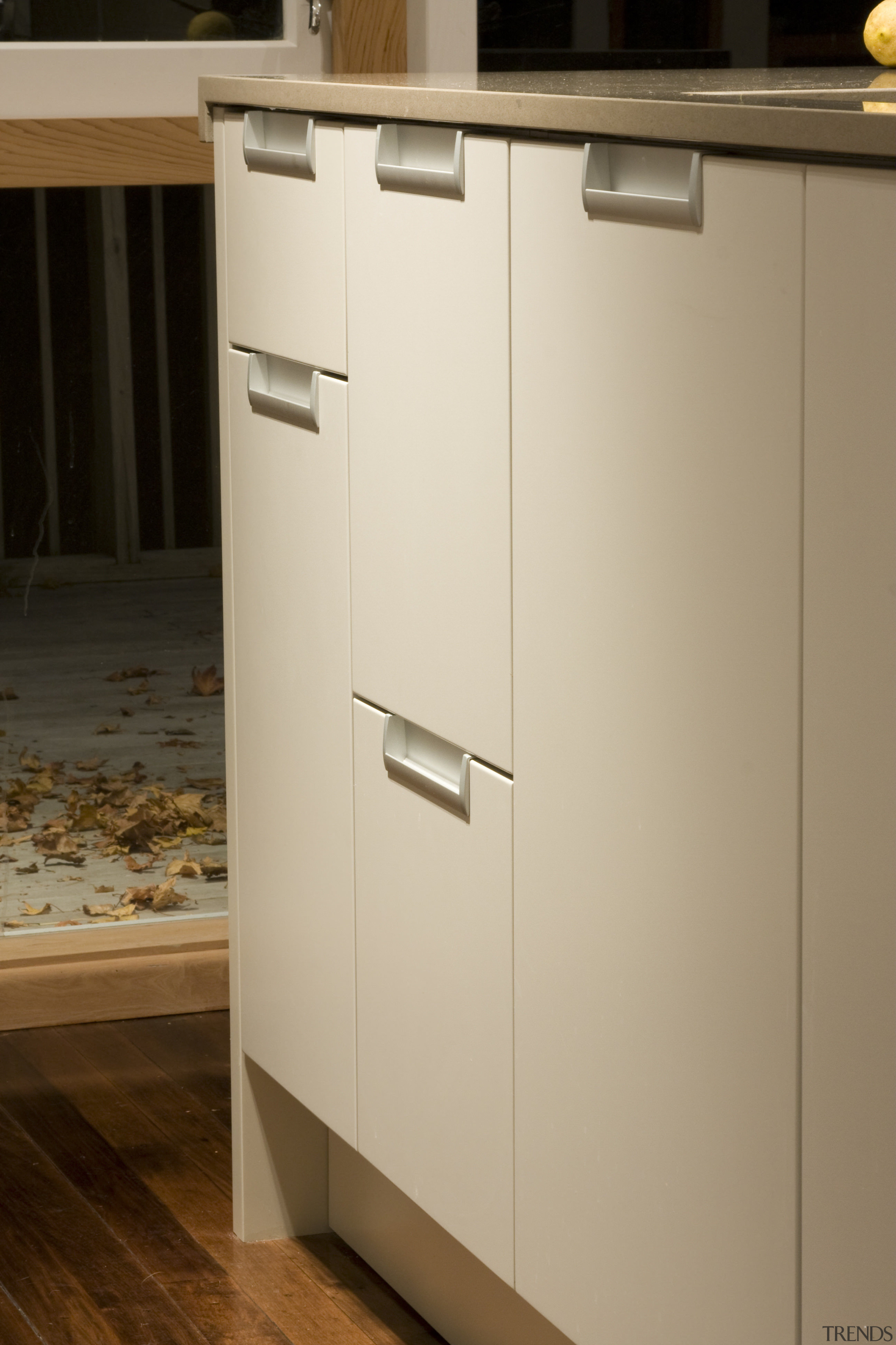 View of a kitchen designed by Toni Roberts cabinetry, chest of drawers, countertop, cupboard, drawer, filing cabinet, furniture, kitchen, product, product design, sideboard, wood stain, orange, brown