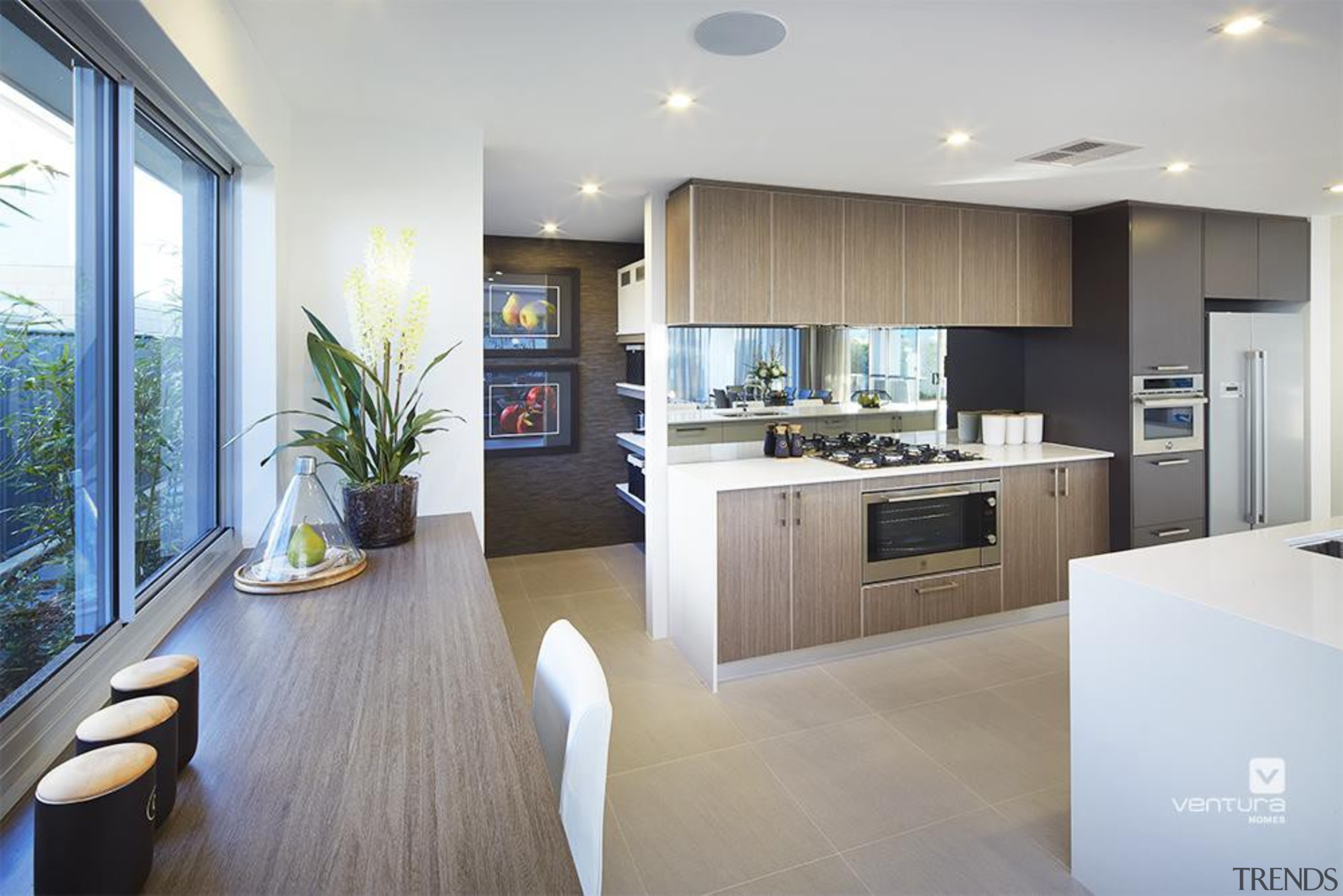 Kitchen design. - The Lexington Two Storey Display countertop, floor, interior design, kitchen, real estate, gray