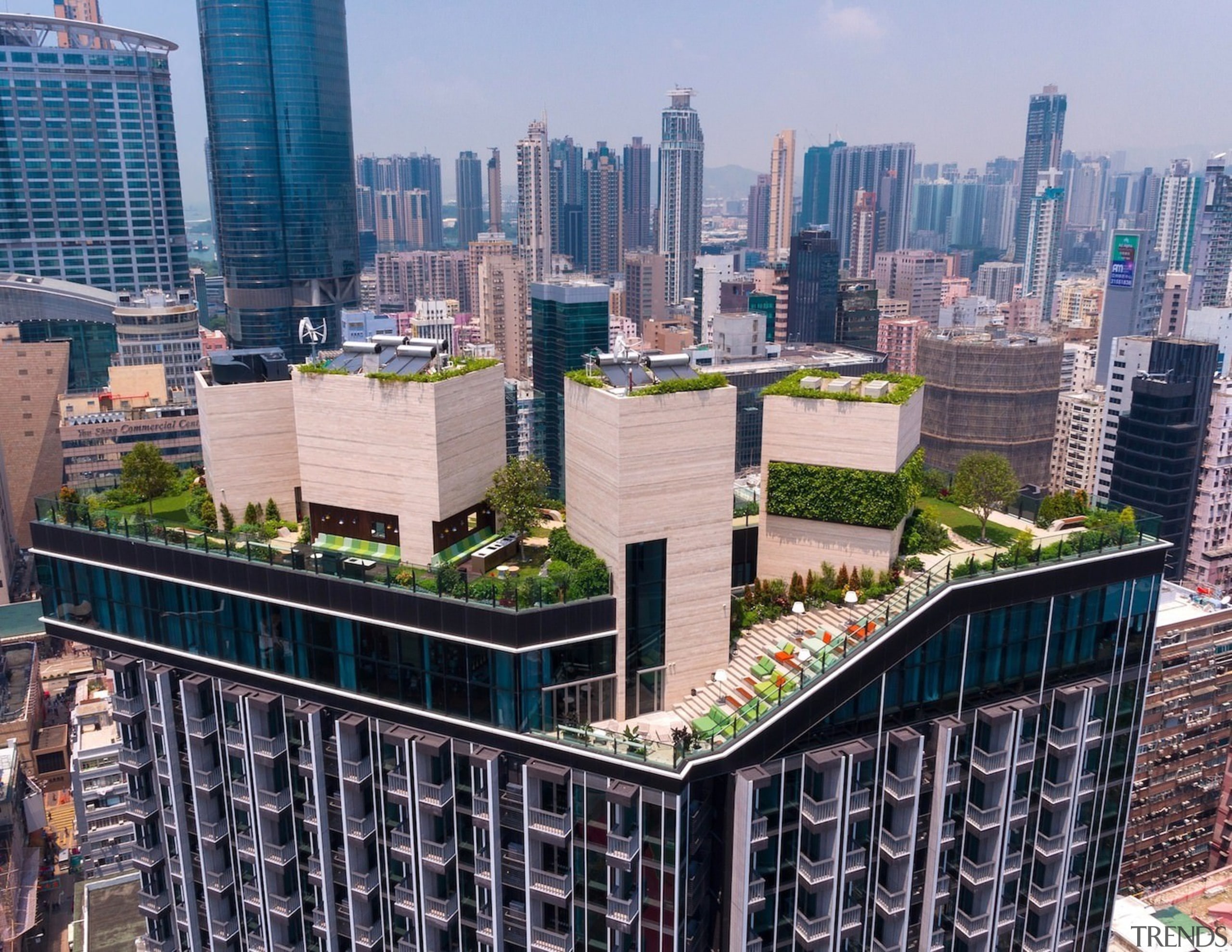 Architect: concrete bird's eye view, building, city, cityscape, condominium, daytime, downtown, metropolis, metropolitan area, mixed use, neighbourhood, real estate, residential area, roof, skyline, skyscraper, tower block, urban area, urban design, gray, black