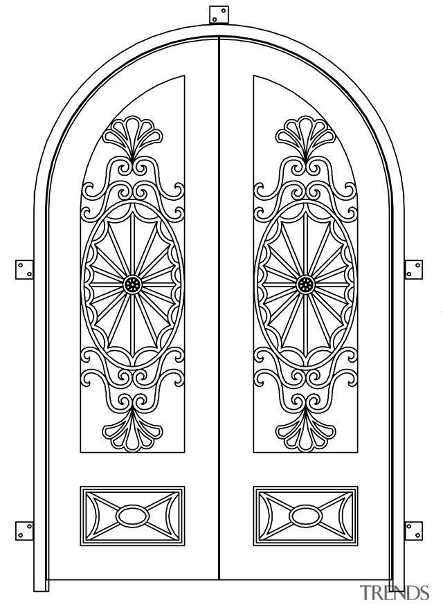 FileDrawing Design for a door with arched pediment 1746 CH  18127323jpg  Wikimedia Commons