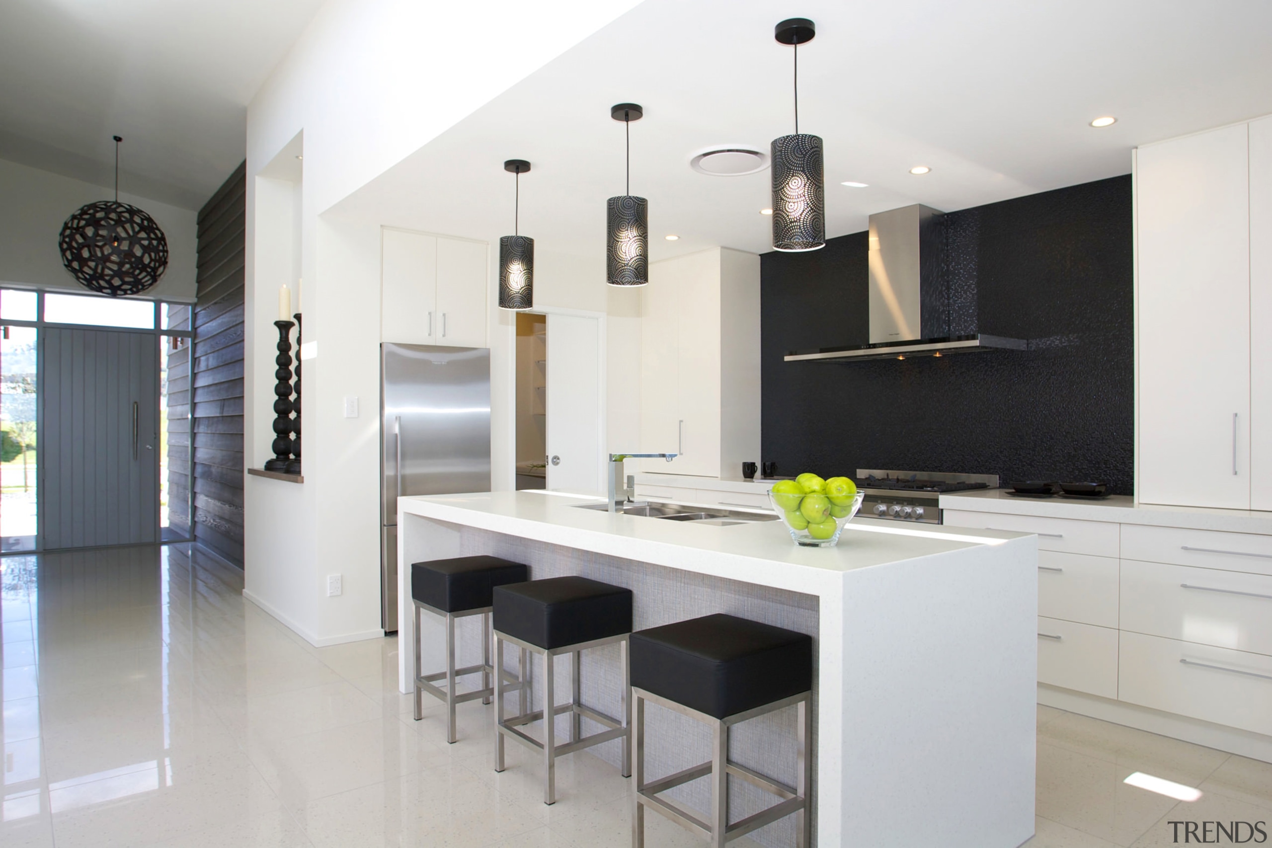 GJ Gardner Homes show home Havelock North.  countertop, cuisine classique, interior design, interior designer, kitchen, real estate, room, white