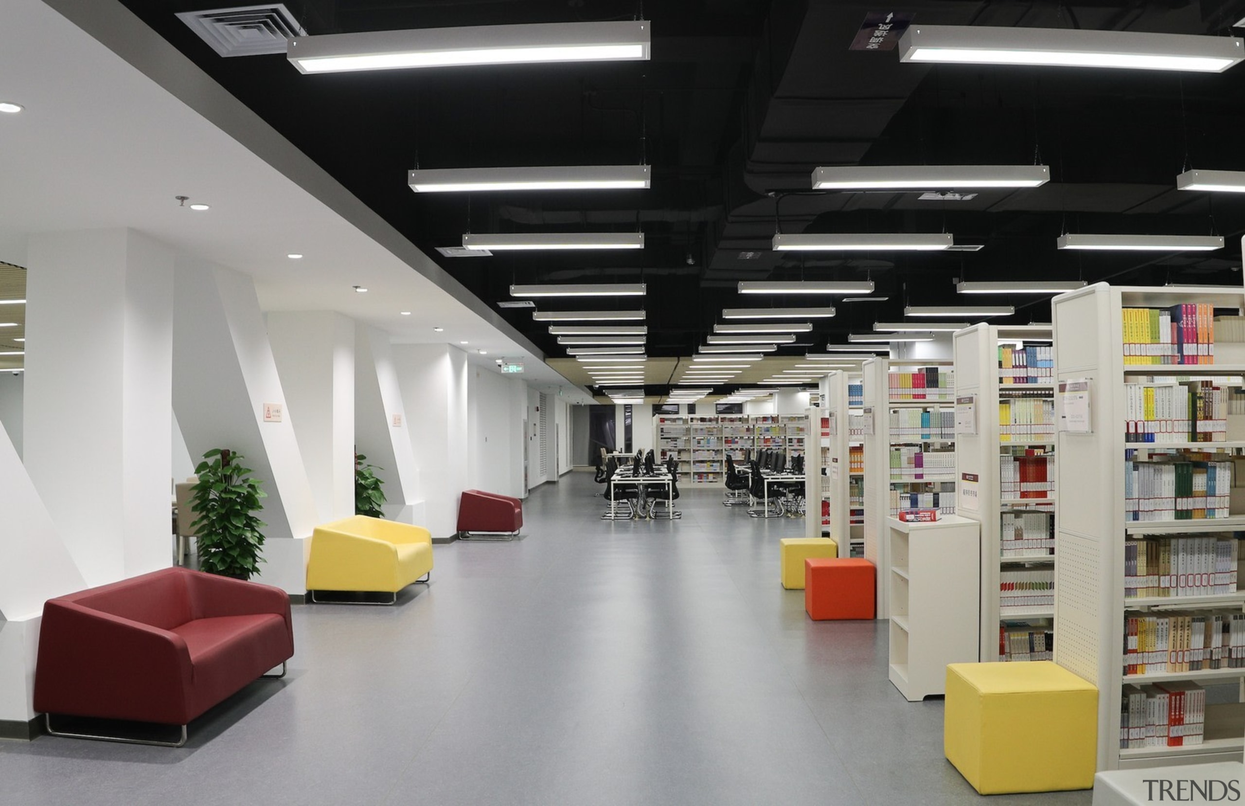 xxx - ceiling | daylighting | institution | ceiling, daylighting, institution, interior design, library, library science, public library, gray, black