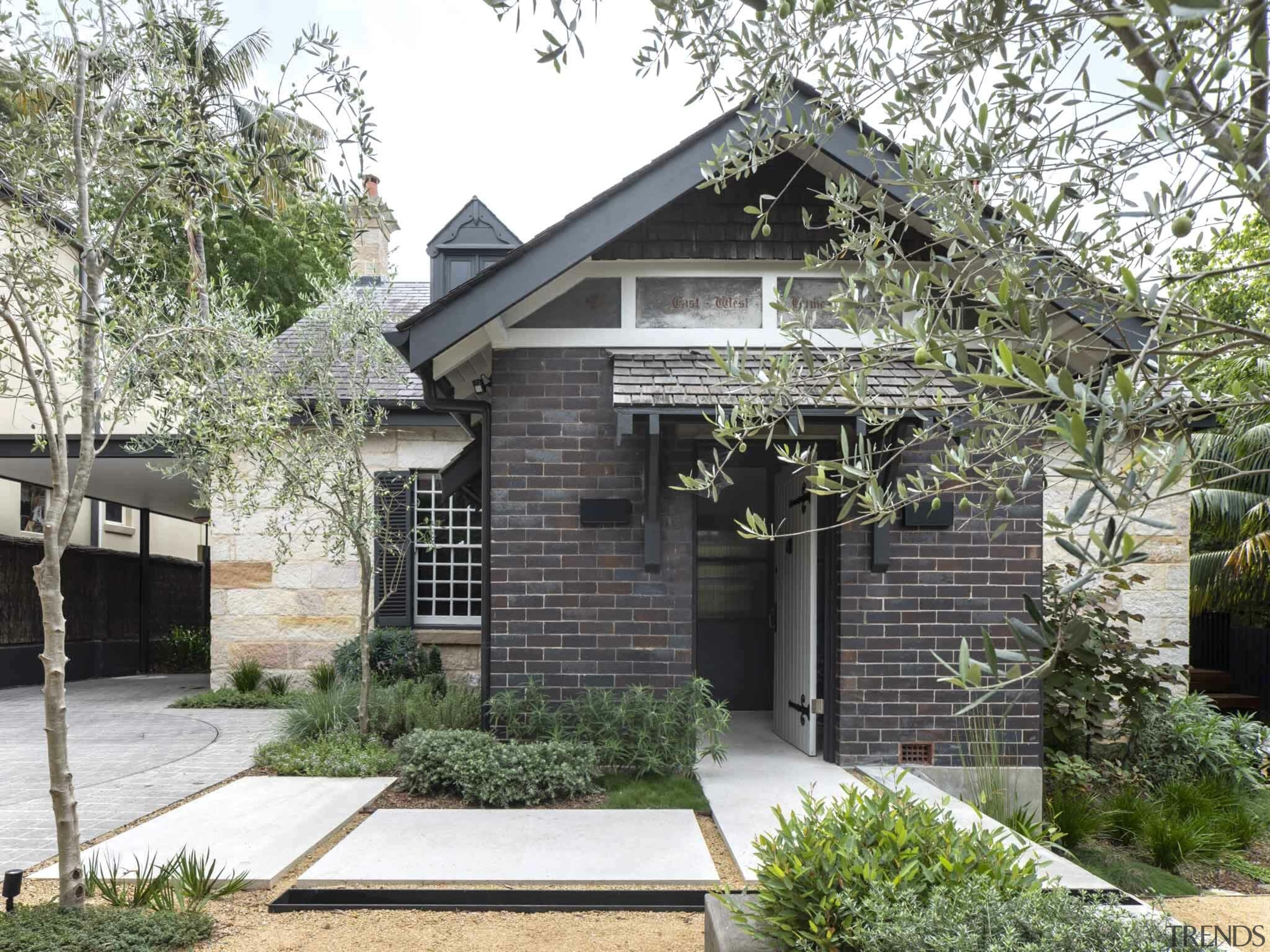 Front entry. - Framed perspective - 