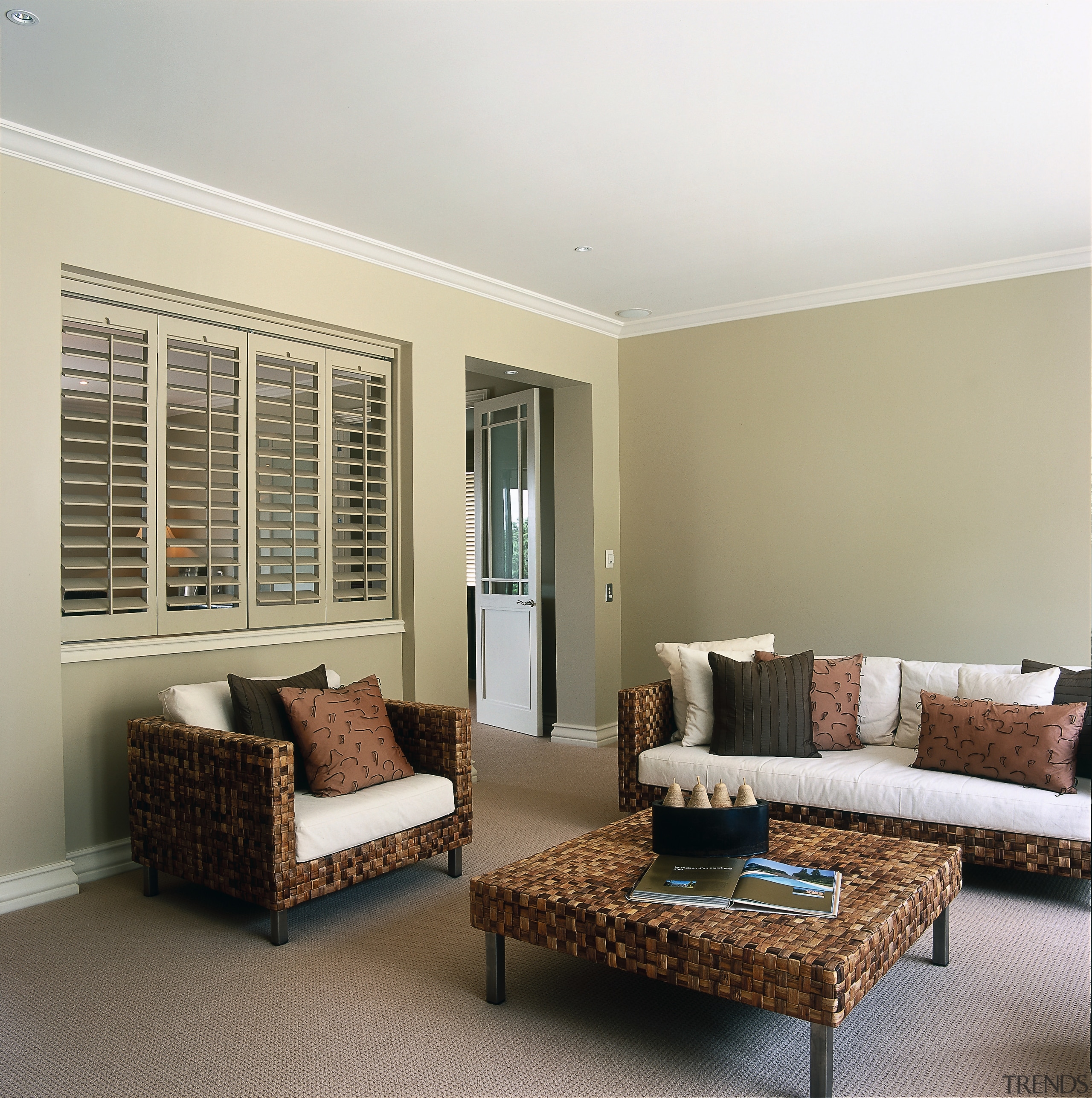 view of lounge area showing resene paints on ceiling, floor, flooring, home, interior design, living room, real estate, room, window, window covering, gray