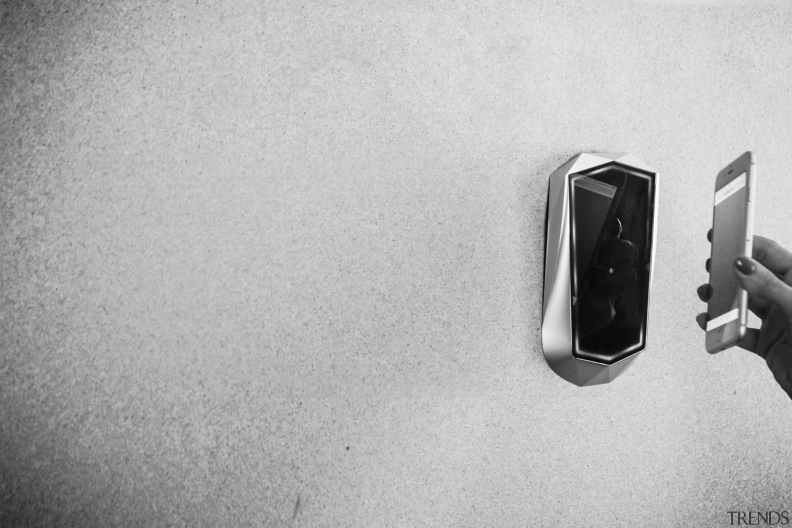 SmartDoor, a collaboration between tech venture 1aim black, black and white, monochrome, monochrome photography, photograph, photography, white, gray