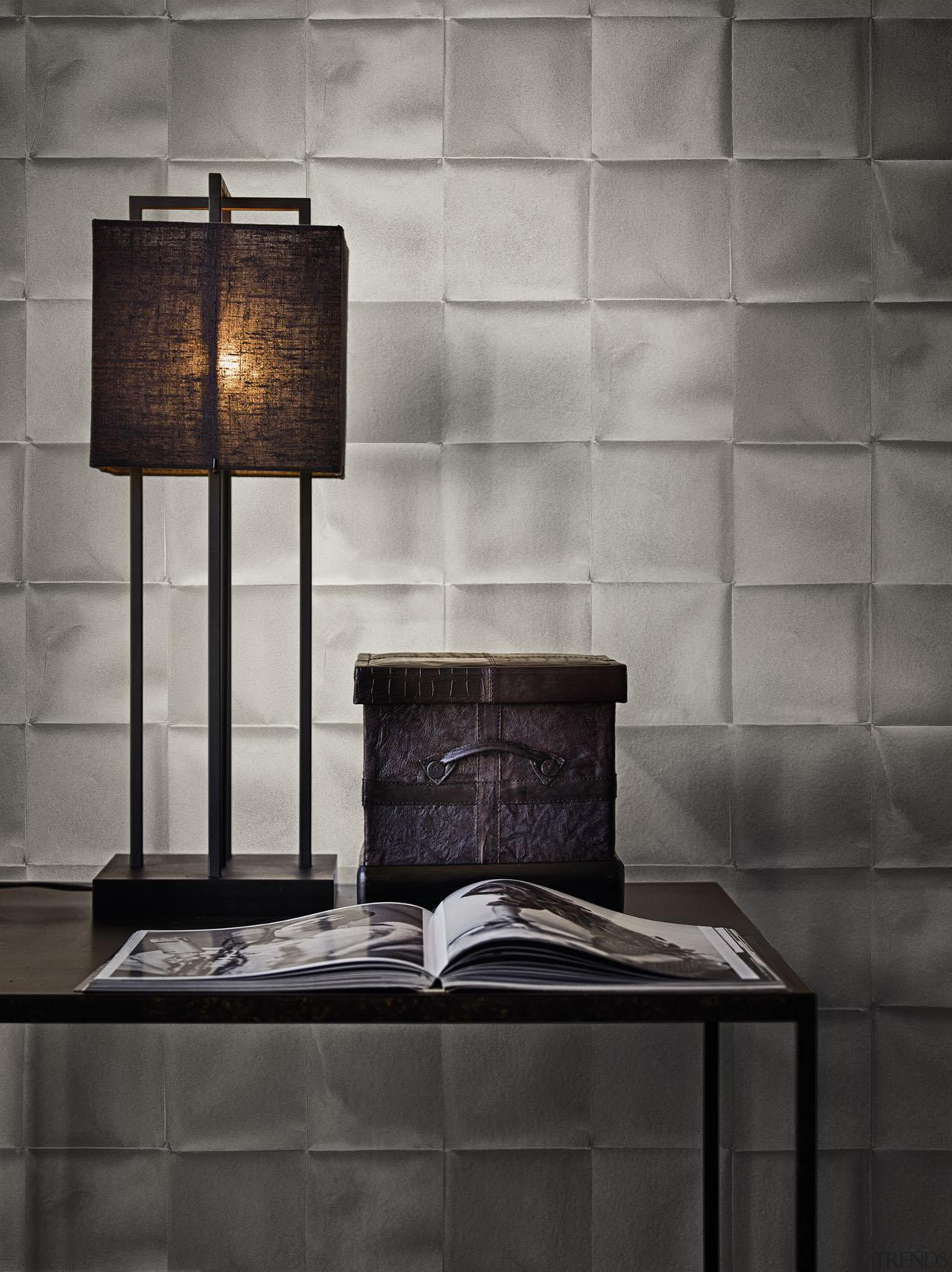 Caravaggio Range - Caravaggio Range - ceiling | ceiling, floor, flooring, interior design, lamp, lampshade, light fixture, lighting, lighting accessory, still life photography, tile, wall, gray, black