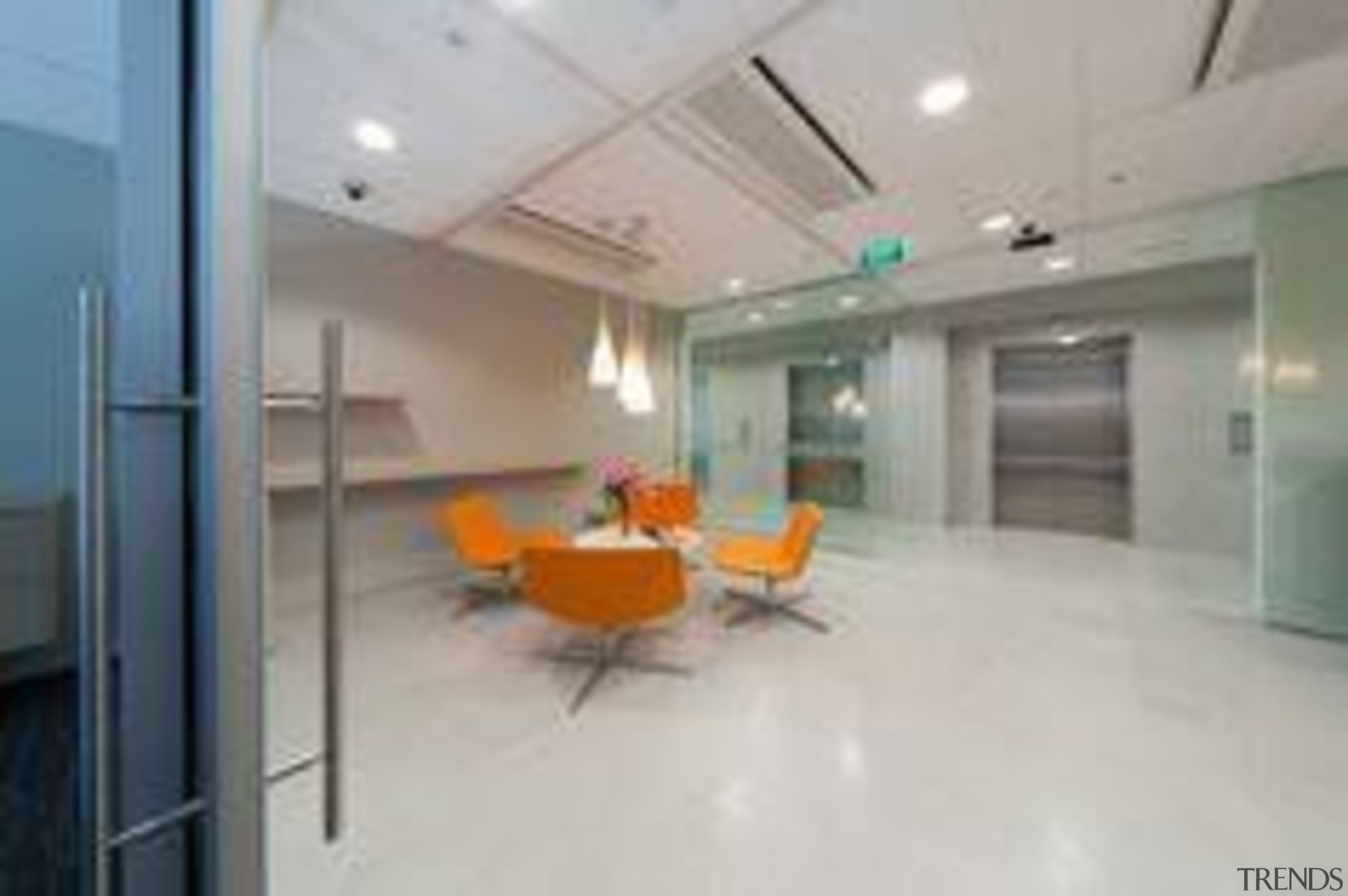 Laminam - Thin ceramic tiles for floors, walls ceiling, floor, flooring, glass, interior design, lobby, real estate, gray