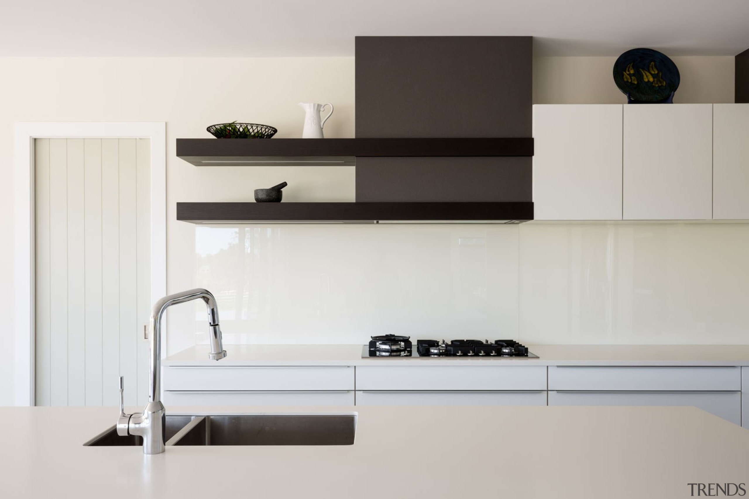 IMGL9867-15 - Dairy Flat Kitchen - furniture | furniture, kitchen, product, product design, shelf, shelving, tap, wall, gray